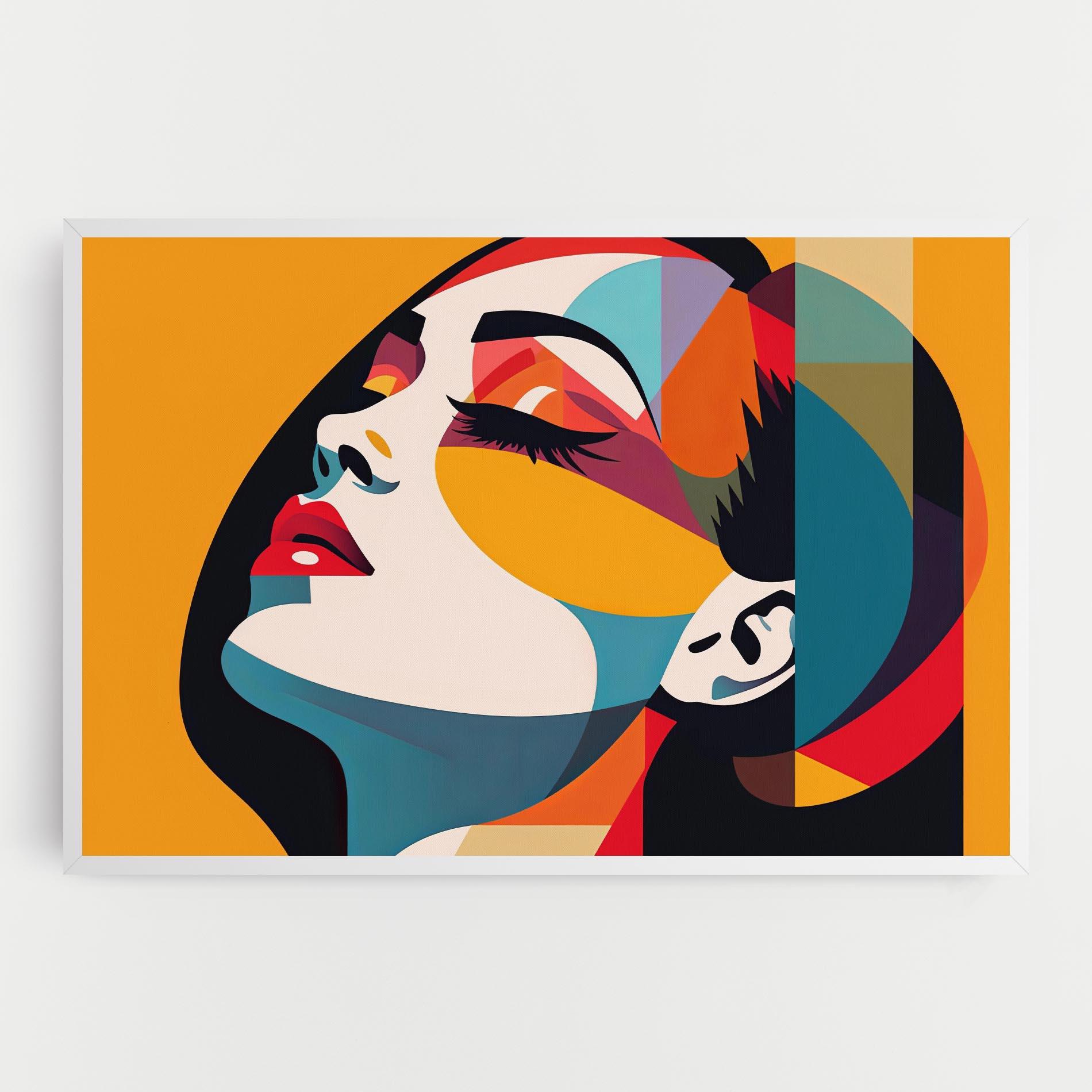 Tablou Canvas Dreamy Yellow Female mockup 0