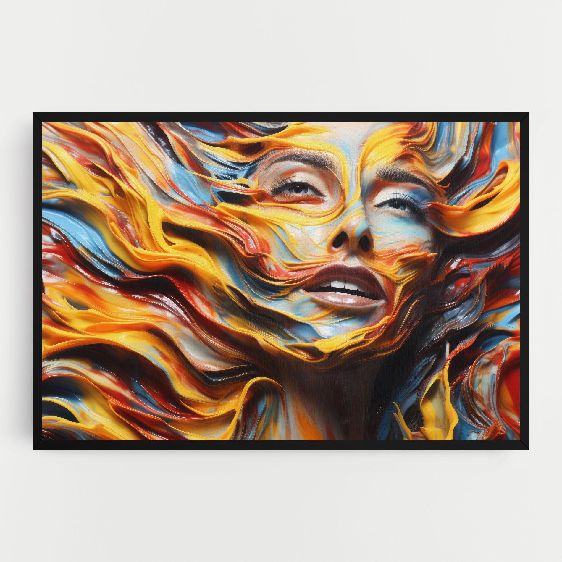 Tablou Canvas Painted Woman mockup 0