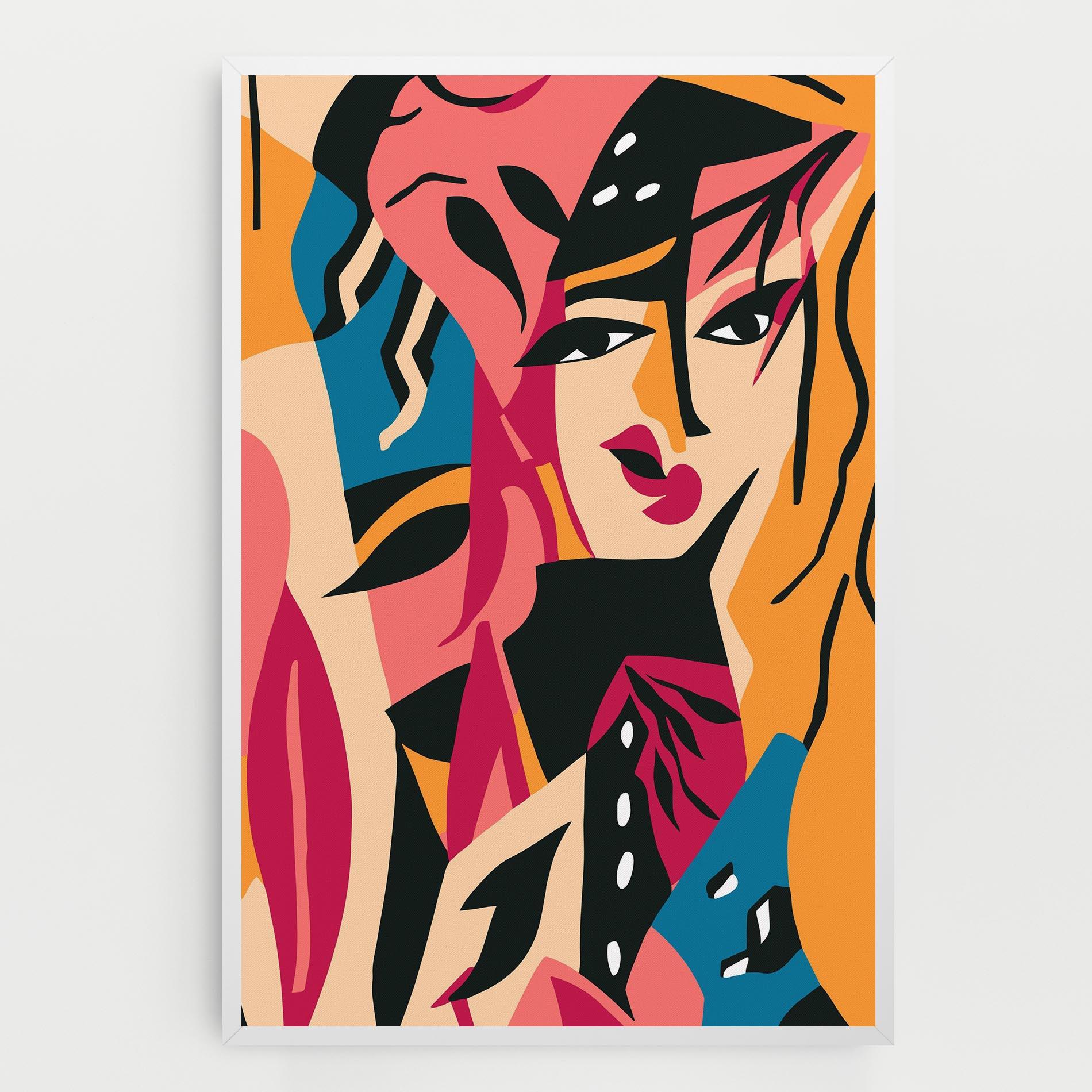 Tablou Canvas Crowd Face mockup 0