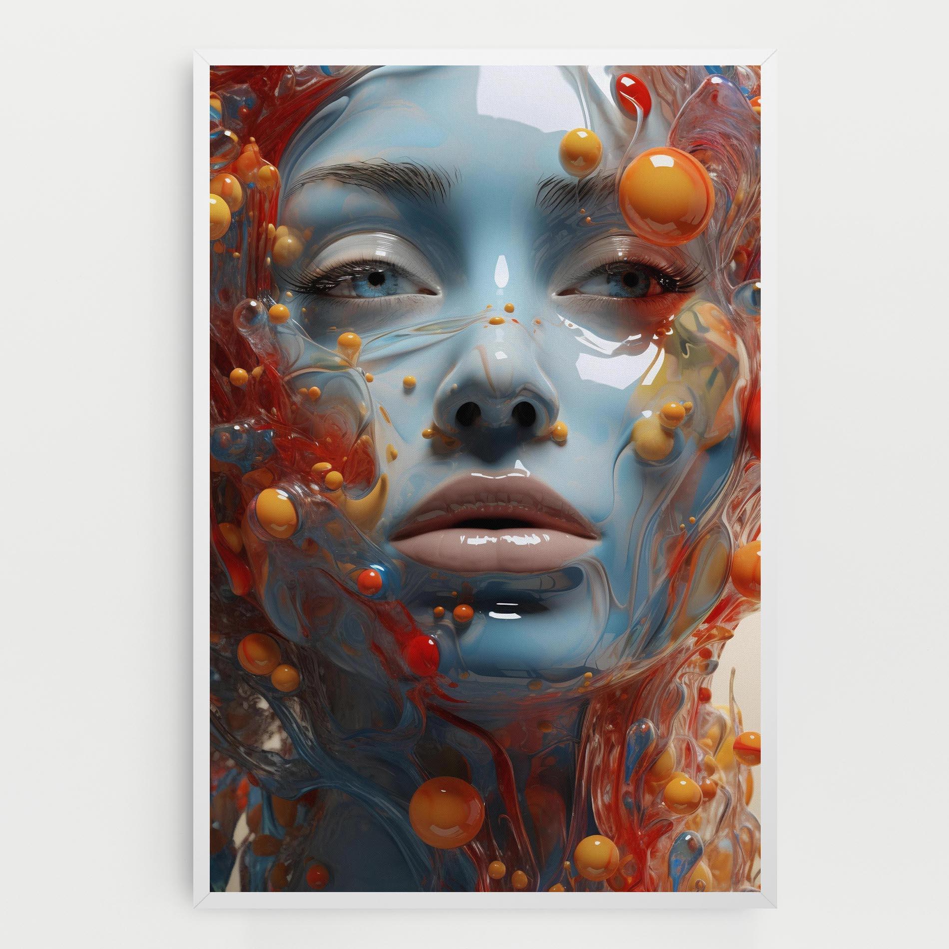 Tablou Canvas Pretty Blue Face mockup 0