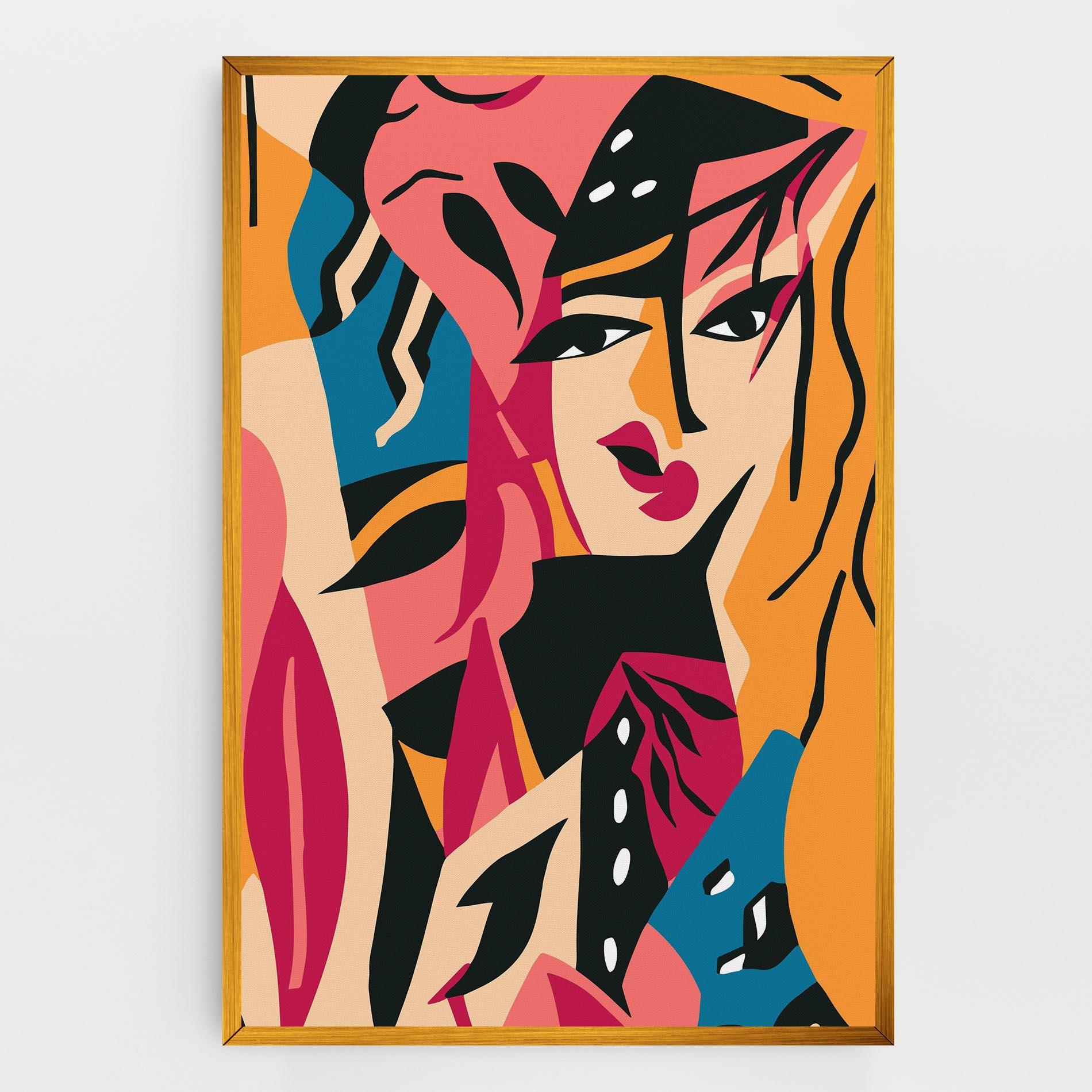 Tablou Canvas Crowd Face mockup 0