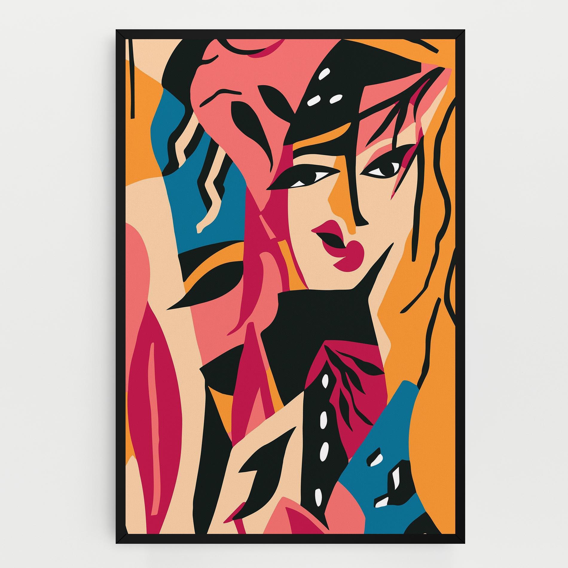 Tablou Canvas Crowd Face mockup 0