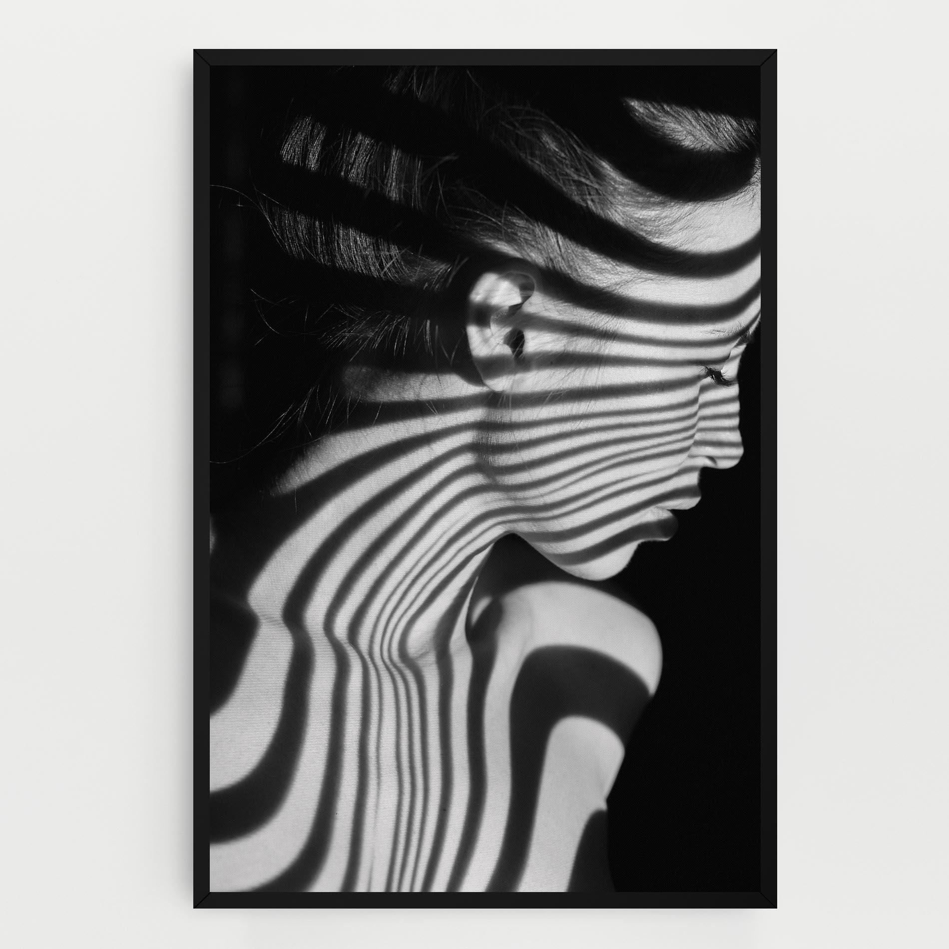 Tablou Canvas Zebra Stripes Woman mockup 0