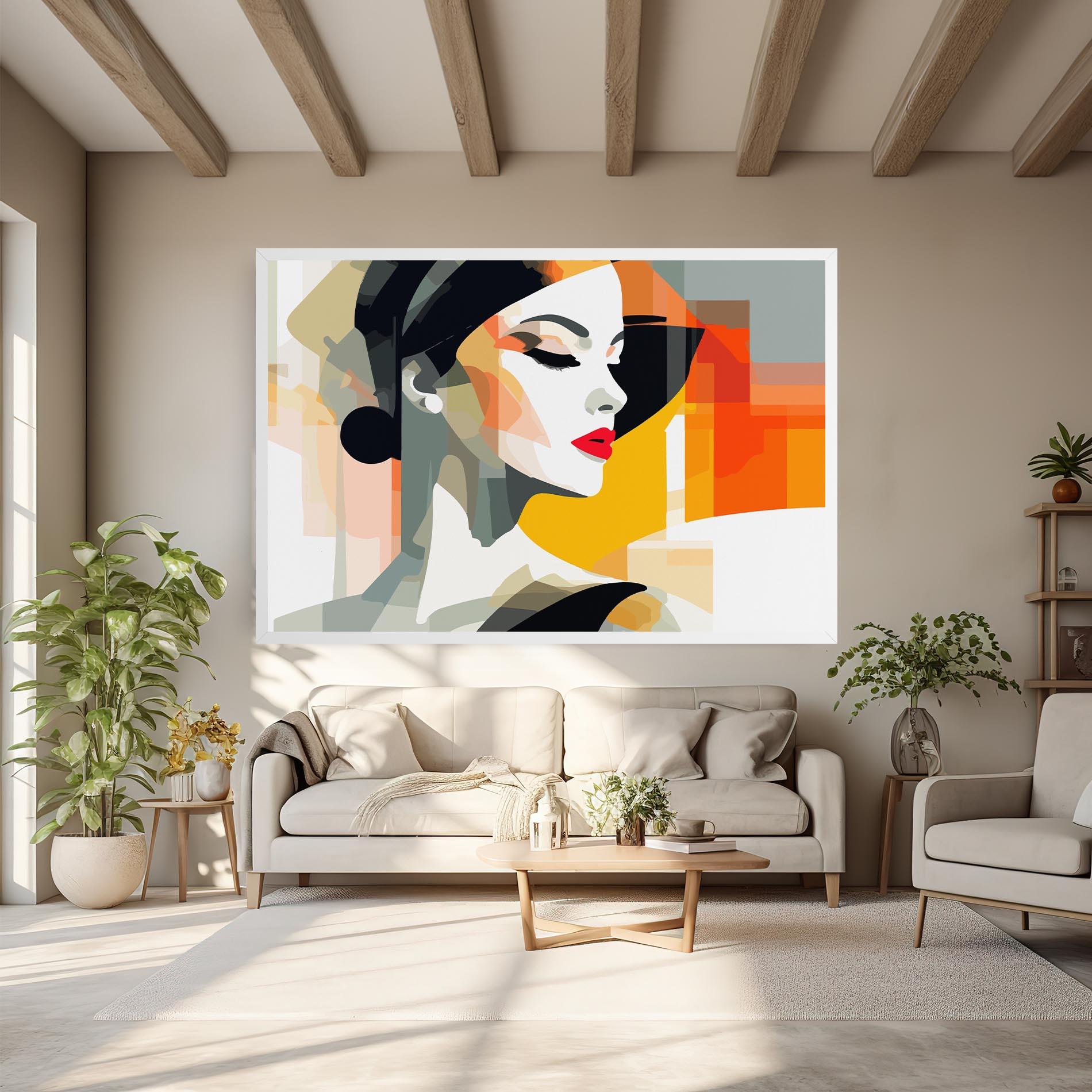 Tablou Canvas Art Woman View mockup 6