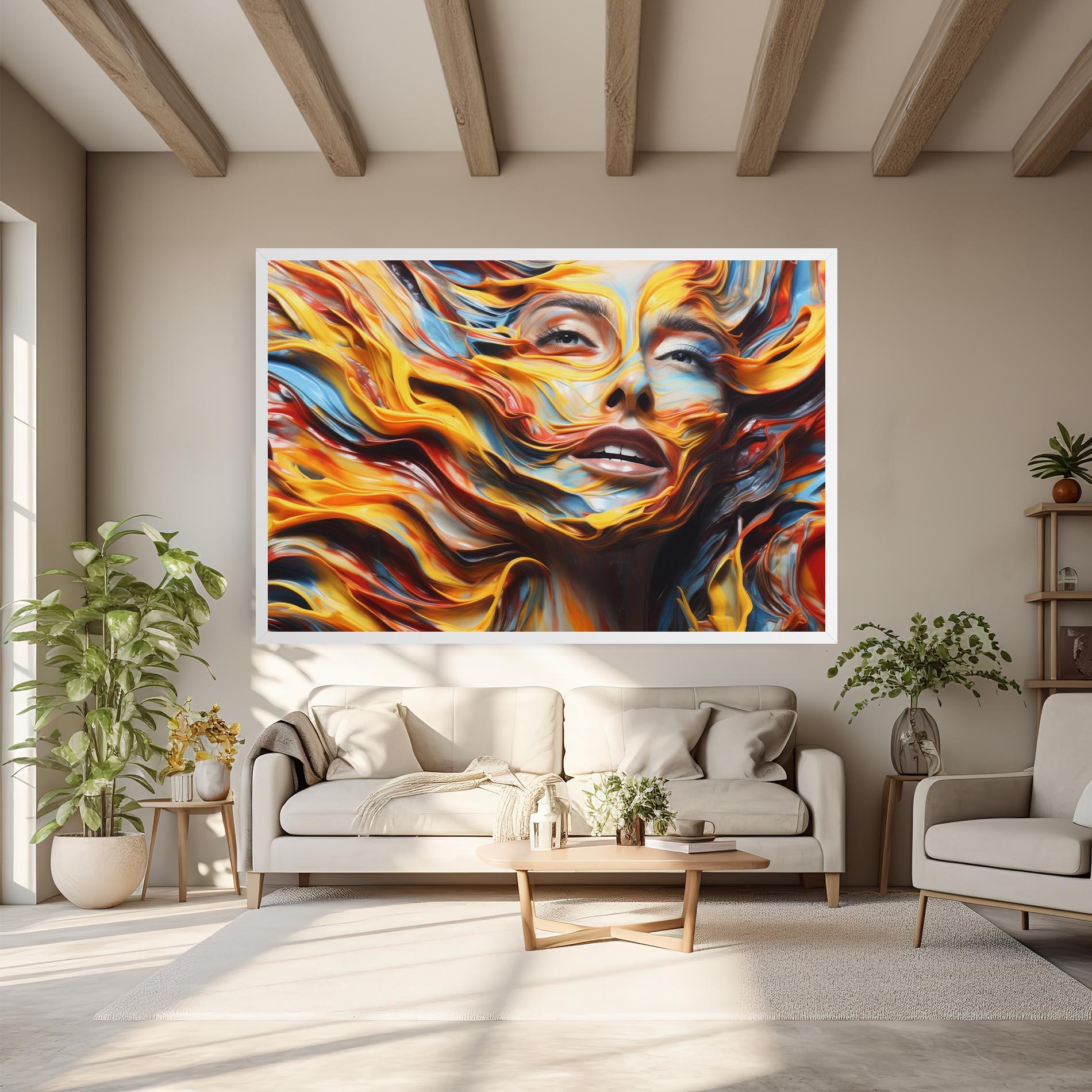 Tablou Canvas Painted Woman mockup 6