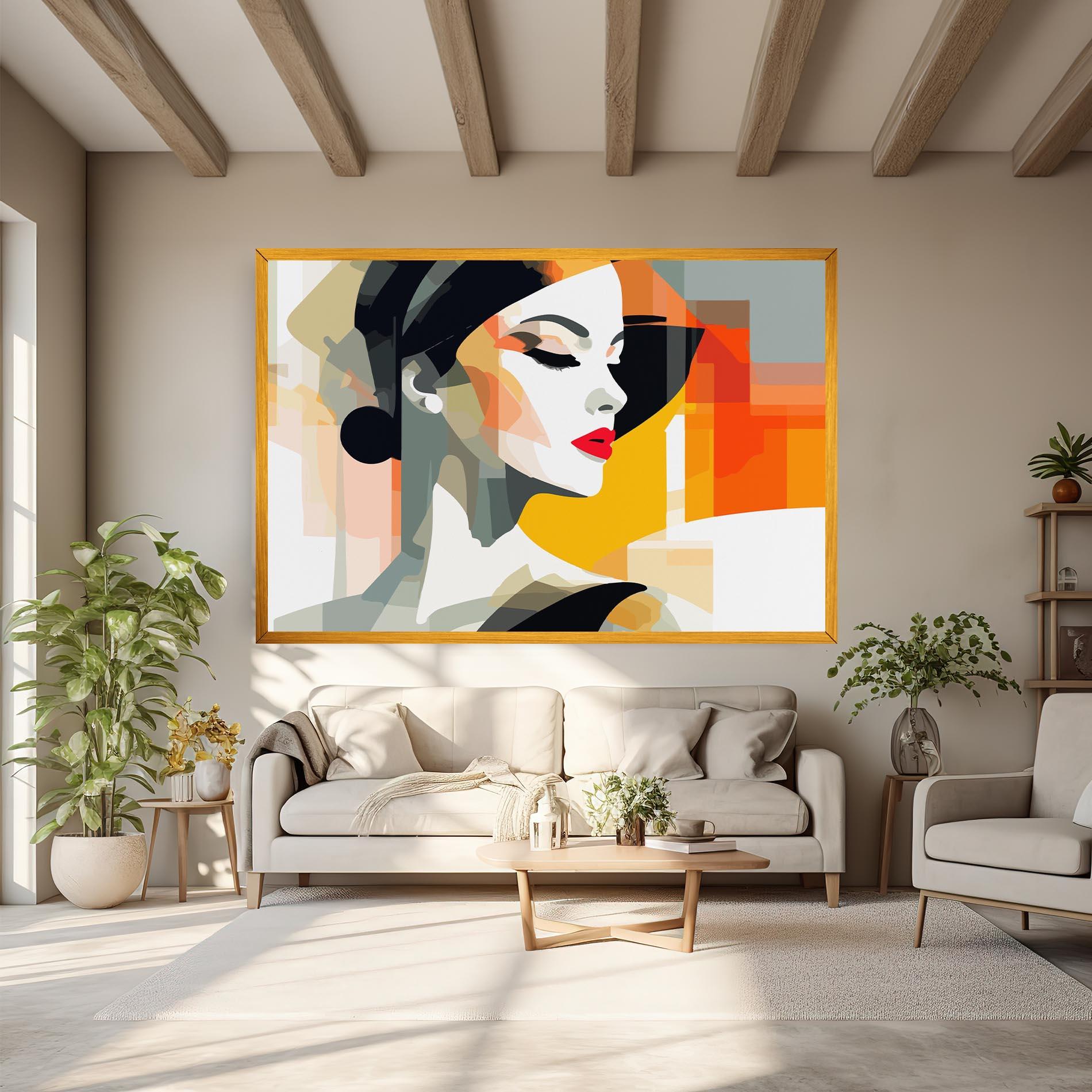 Tablou Canvas Art Woman View mockup 6