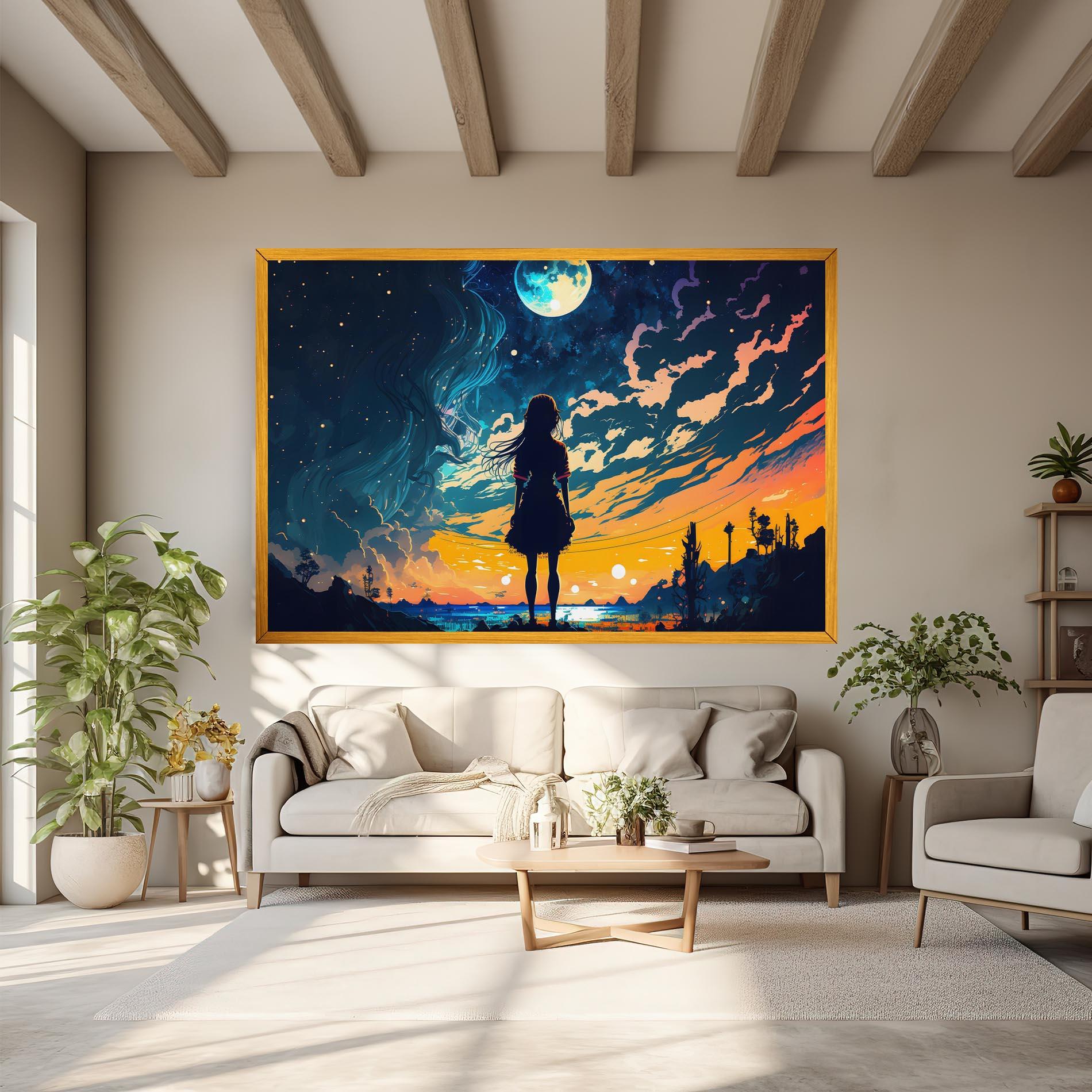 Tablou Canvas Mystical Woman Fairytale mockup 6