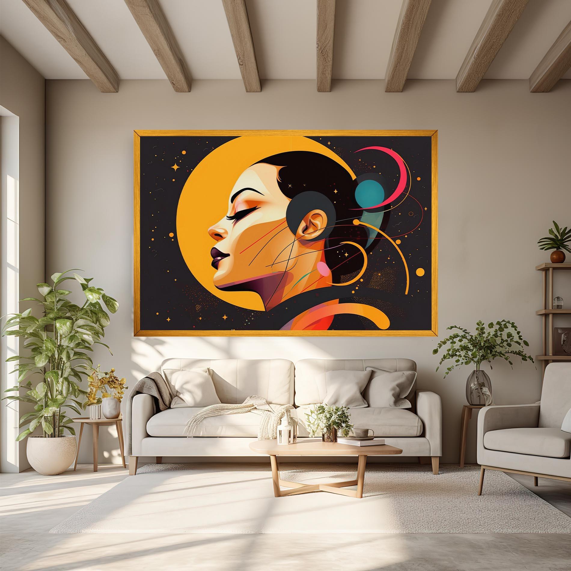 Tablou Canvas Synthetic Female mockup 6