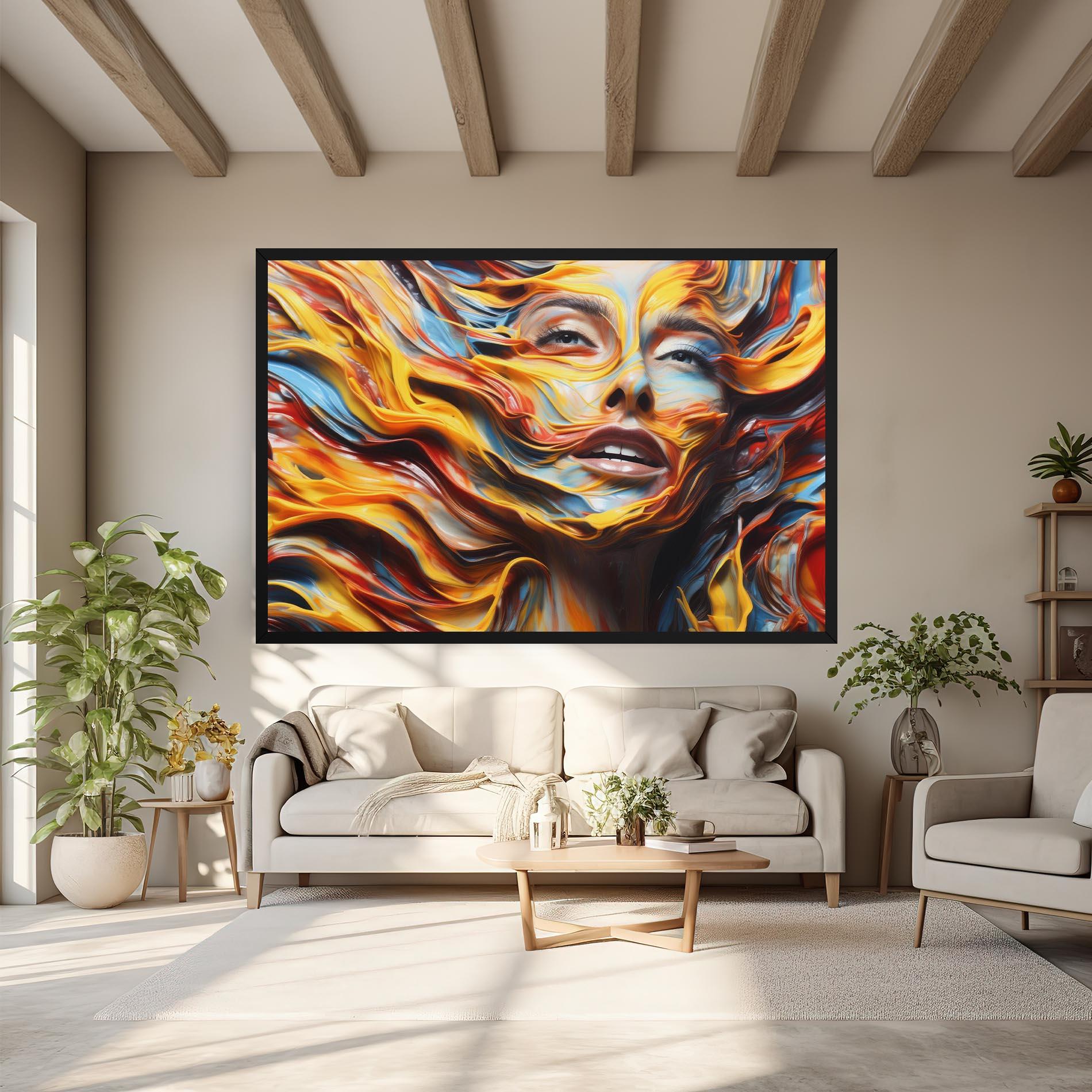 Tablou Canvas Painted Woman mockup 6