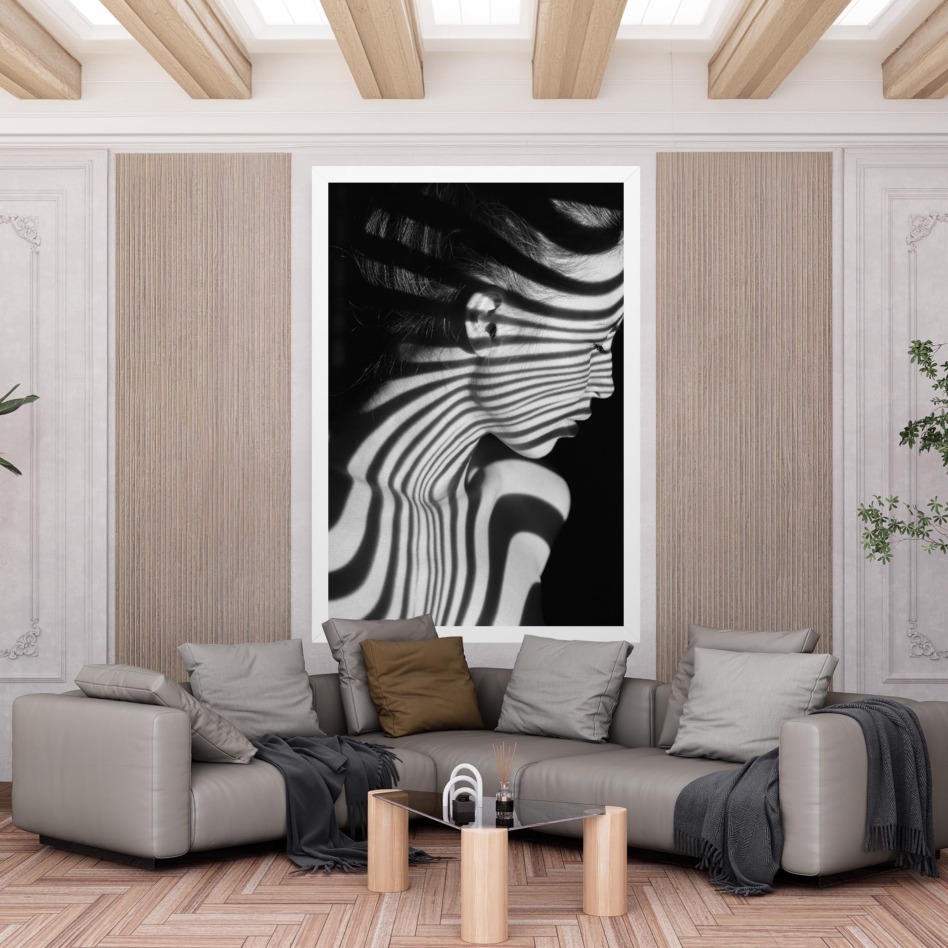 Tablou Canvas Zebra Stripes Woman mockup 6