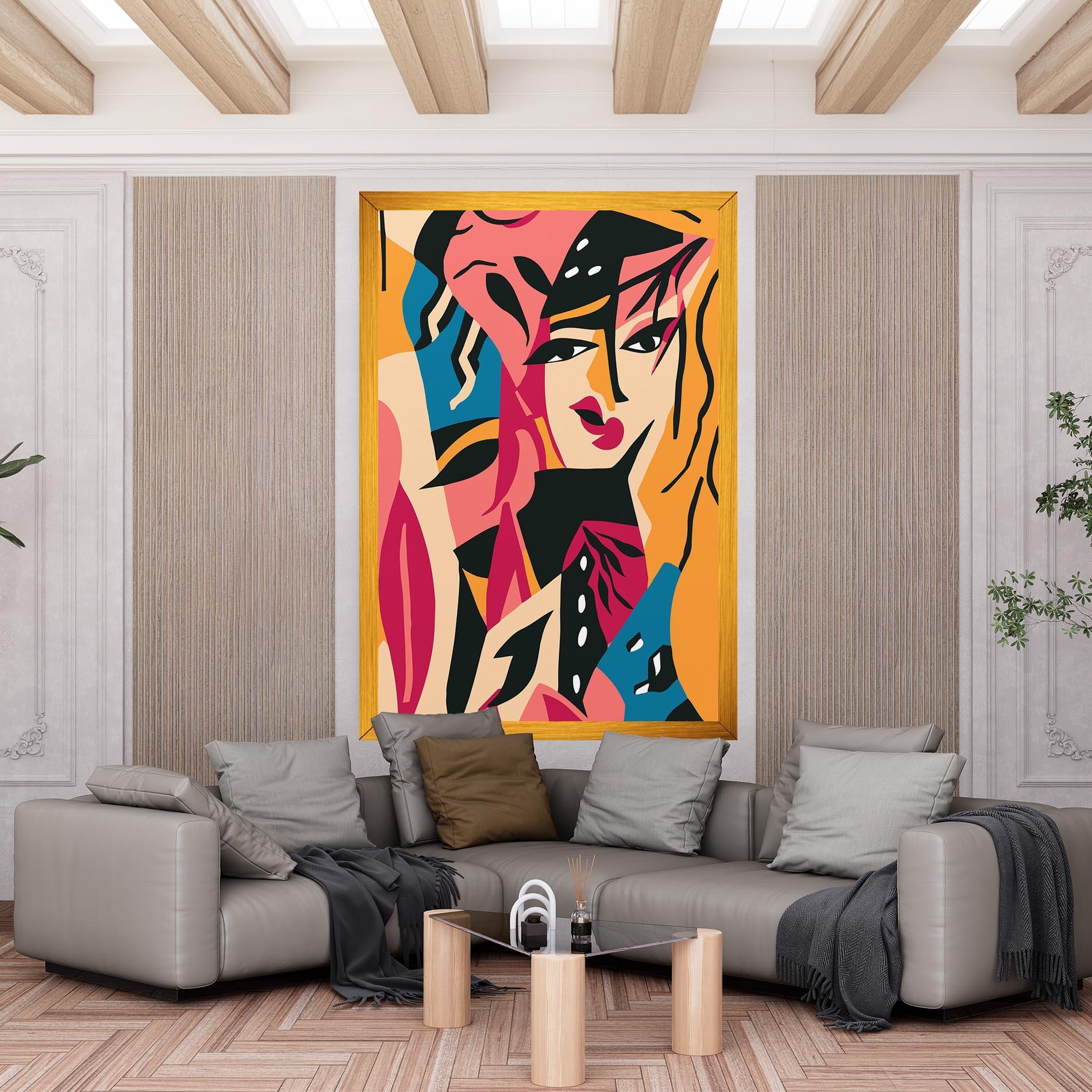 Tablou Canvas Crowd Face mockup 6