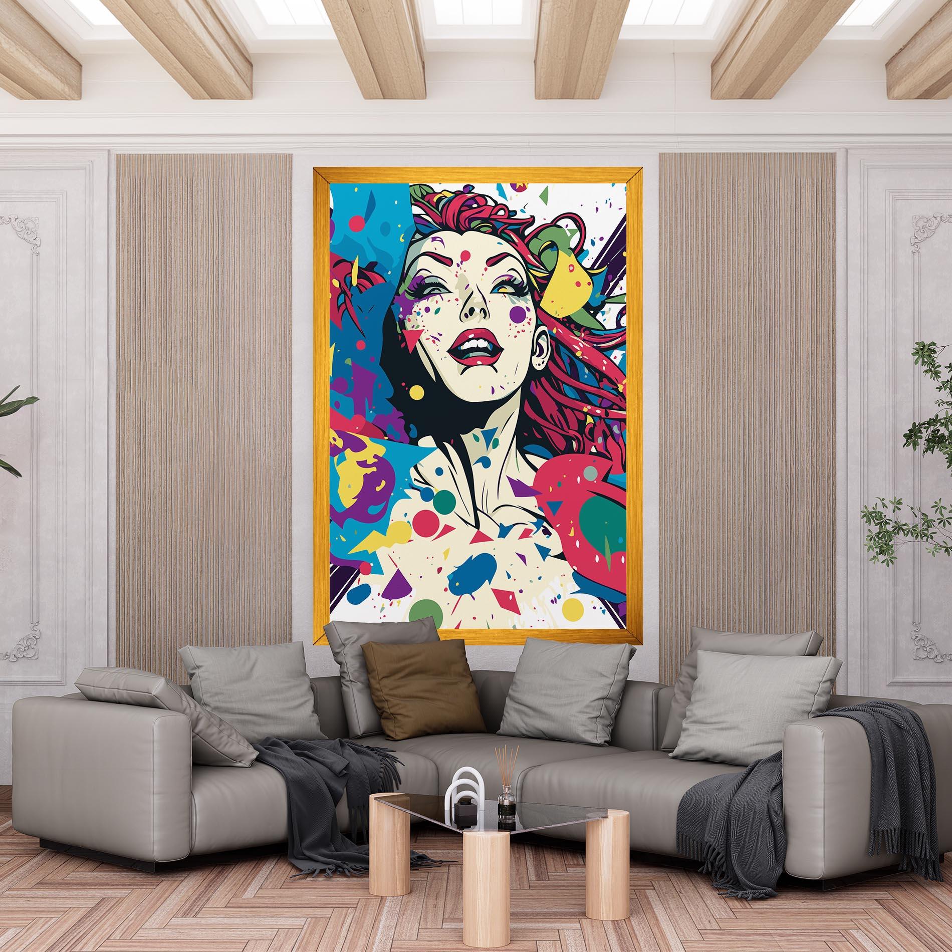 Tablou Canvas Fictional Woman mockup 6