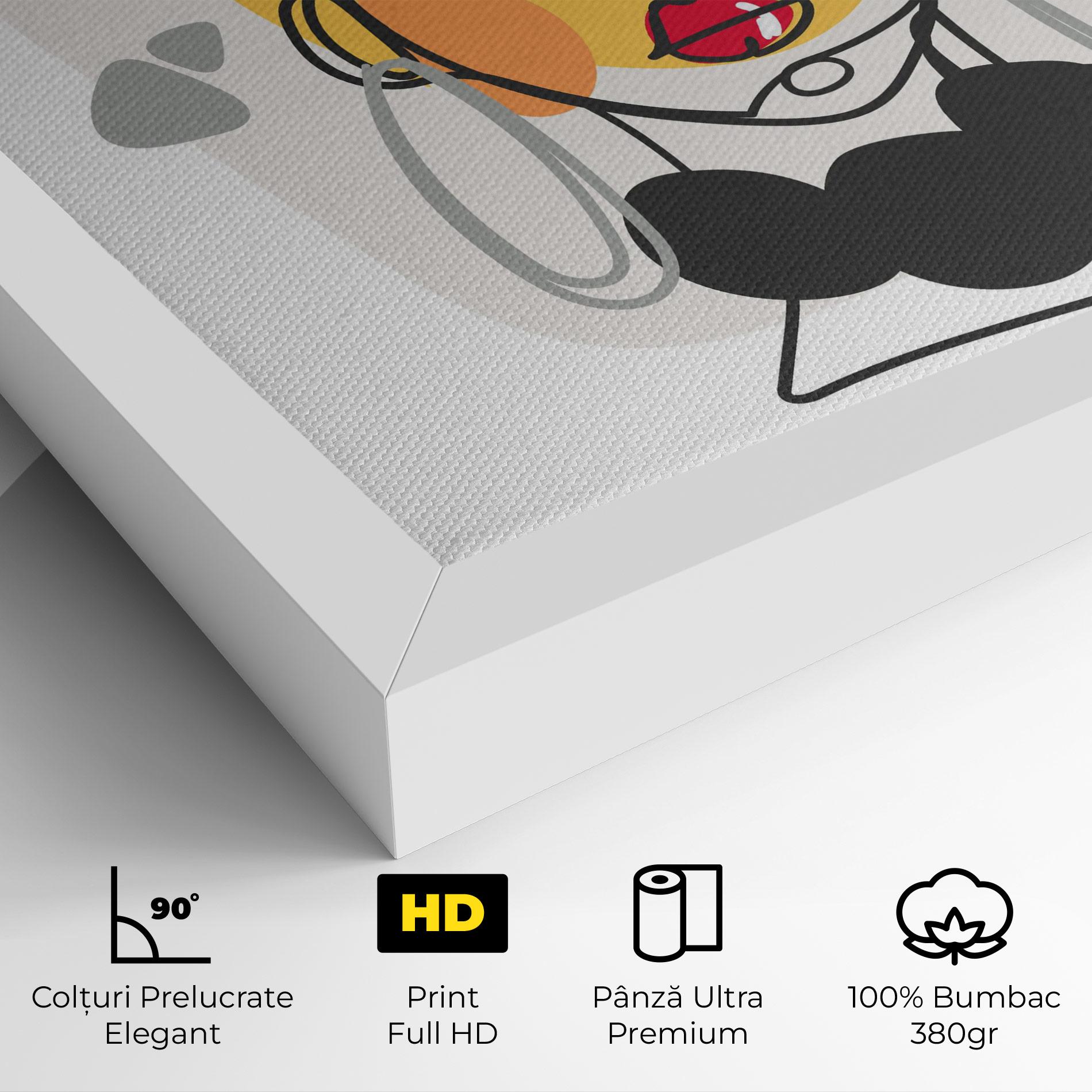 Tablou Canvas Abstract Blonde Face mockup 4