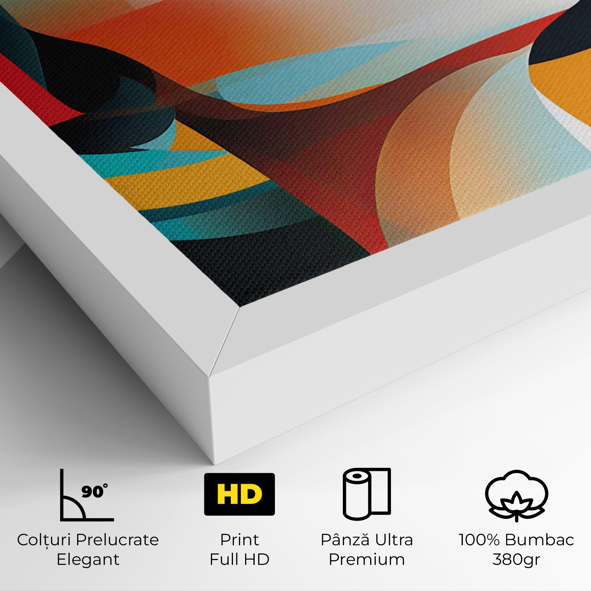 Tablou Canvas Blue Abstract Makeup mockup 4