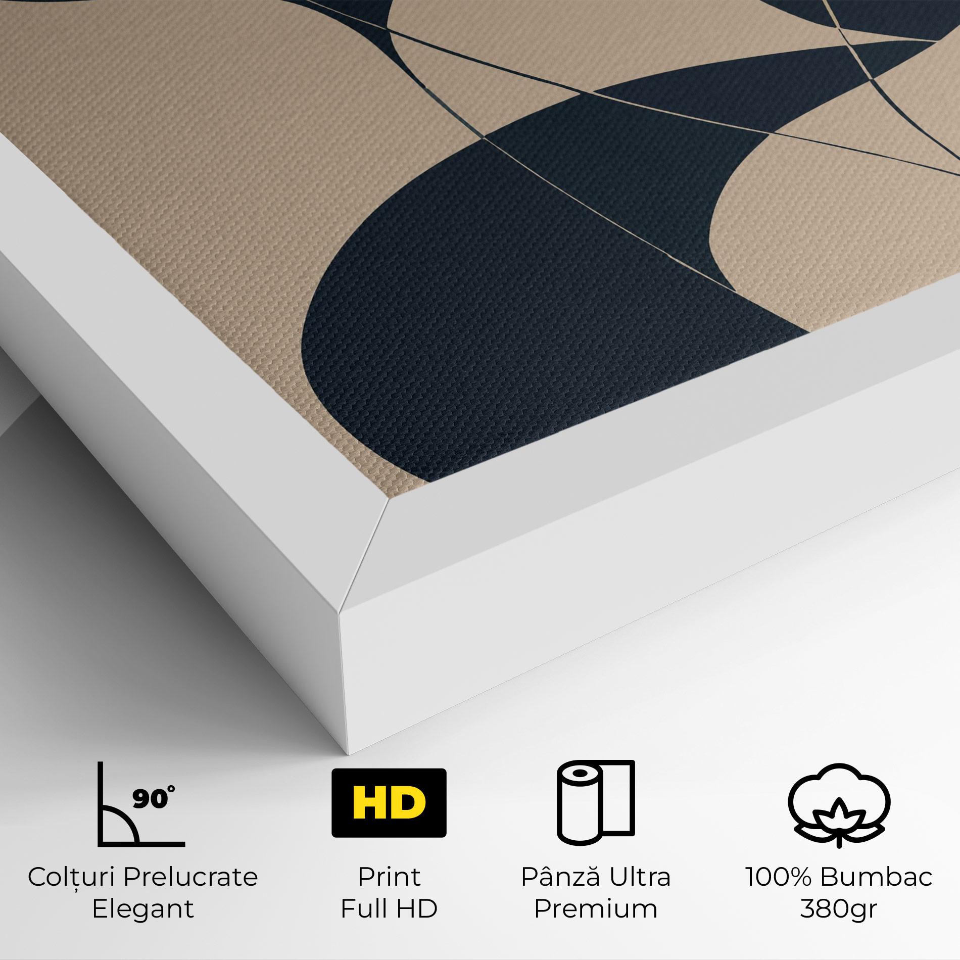 Tablou Canvas Cream Blue Woman mockup 4