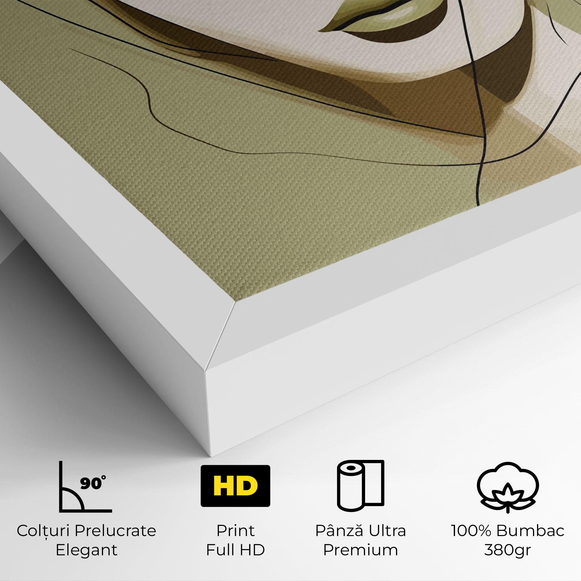 Tablou Canvas Cream Womans Face mockup 4