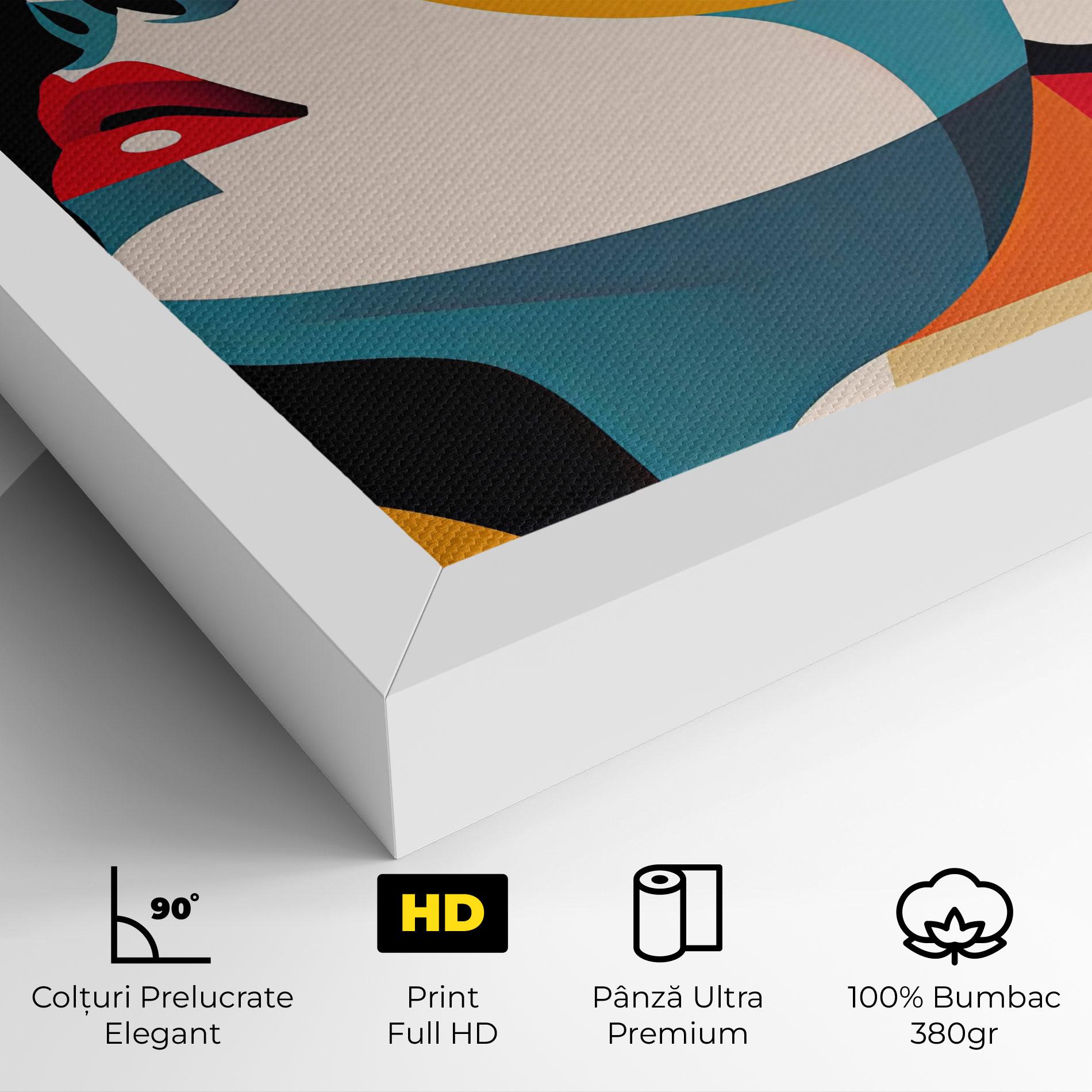 Tablou Canvas Dreamy Yellow Female mockup 4