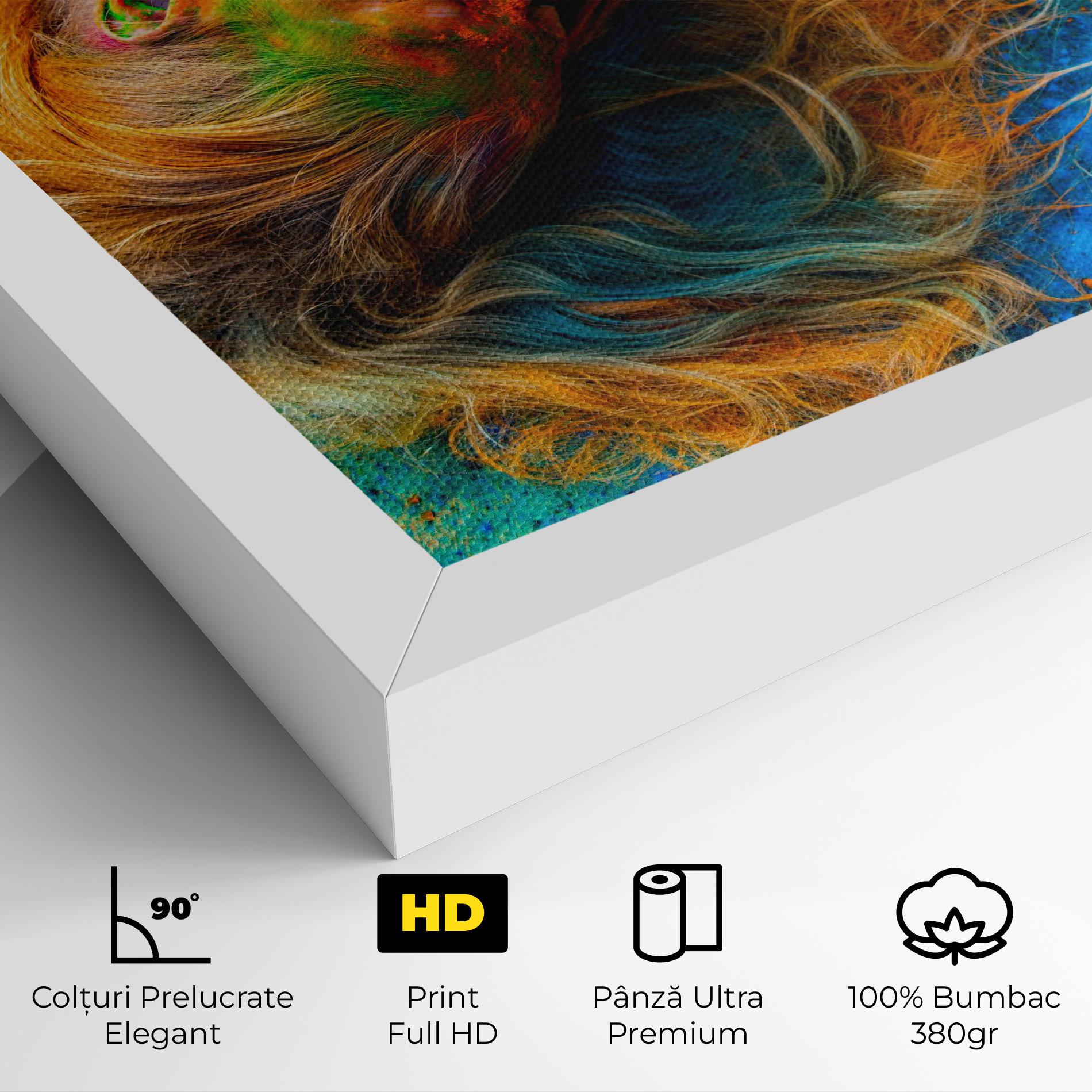 Tablou Canvas Powder Holi Woman mockup 4