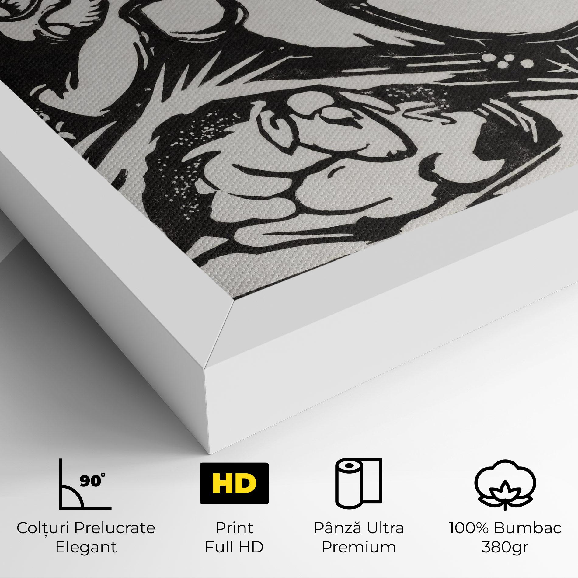 Tablou Canvas Woman Drawing mockup 4