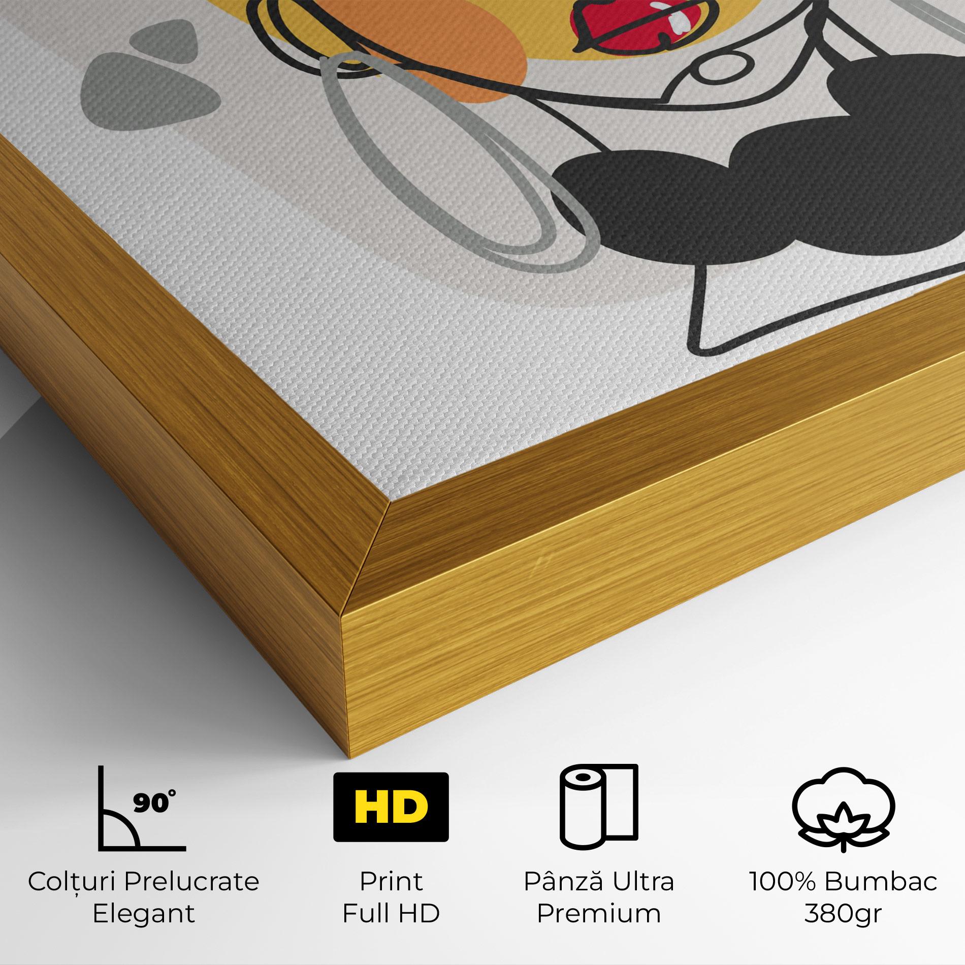 Tablou Canvas Abstract Blonde Face mockup 4