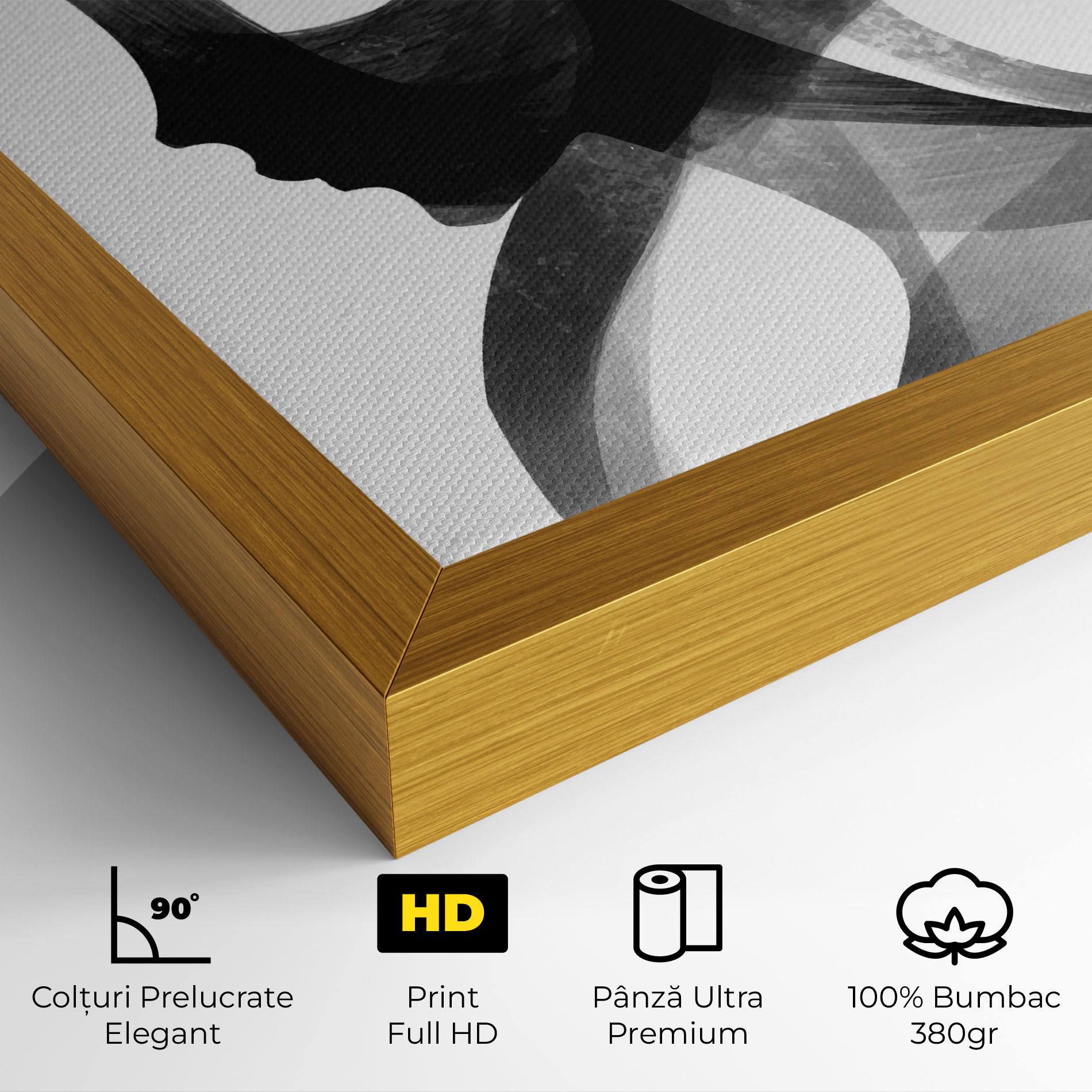 Tablou Canvas Abstract Grey Couple mockup 4