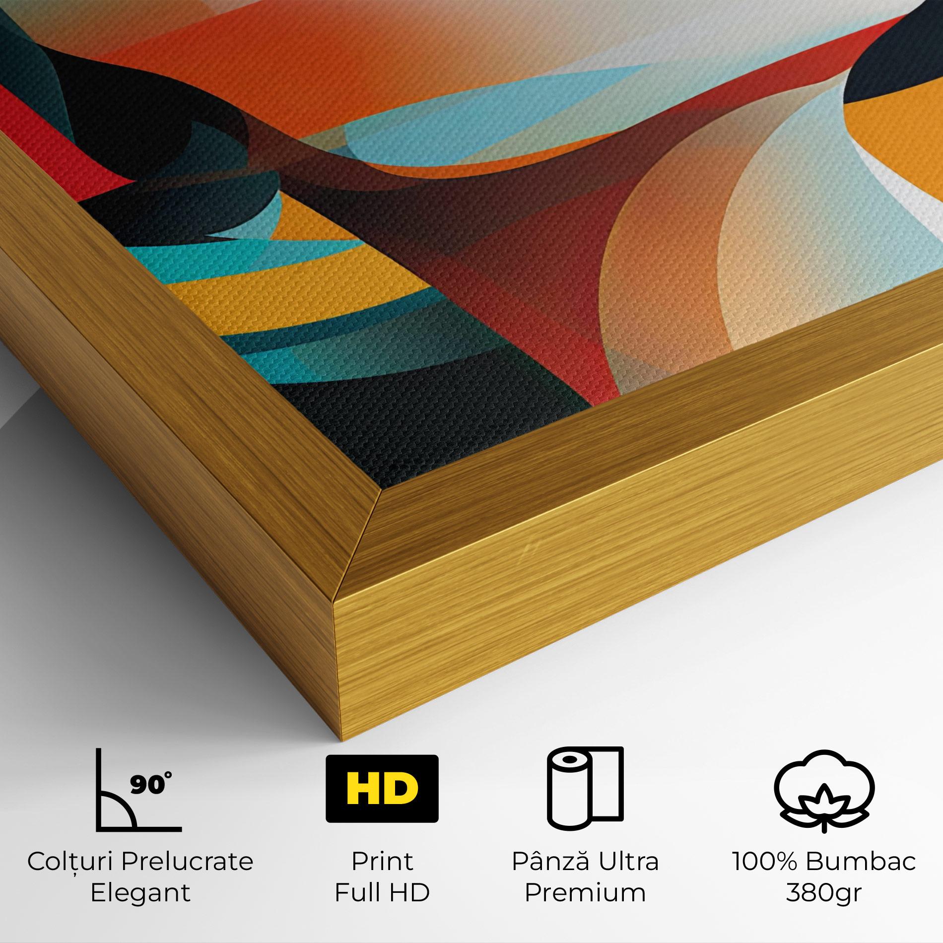 Tablou Canvas Blue Abstract Makeup mockup 4