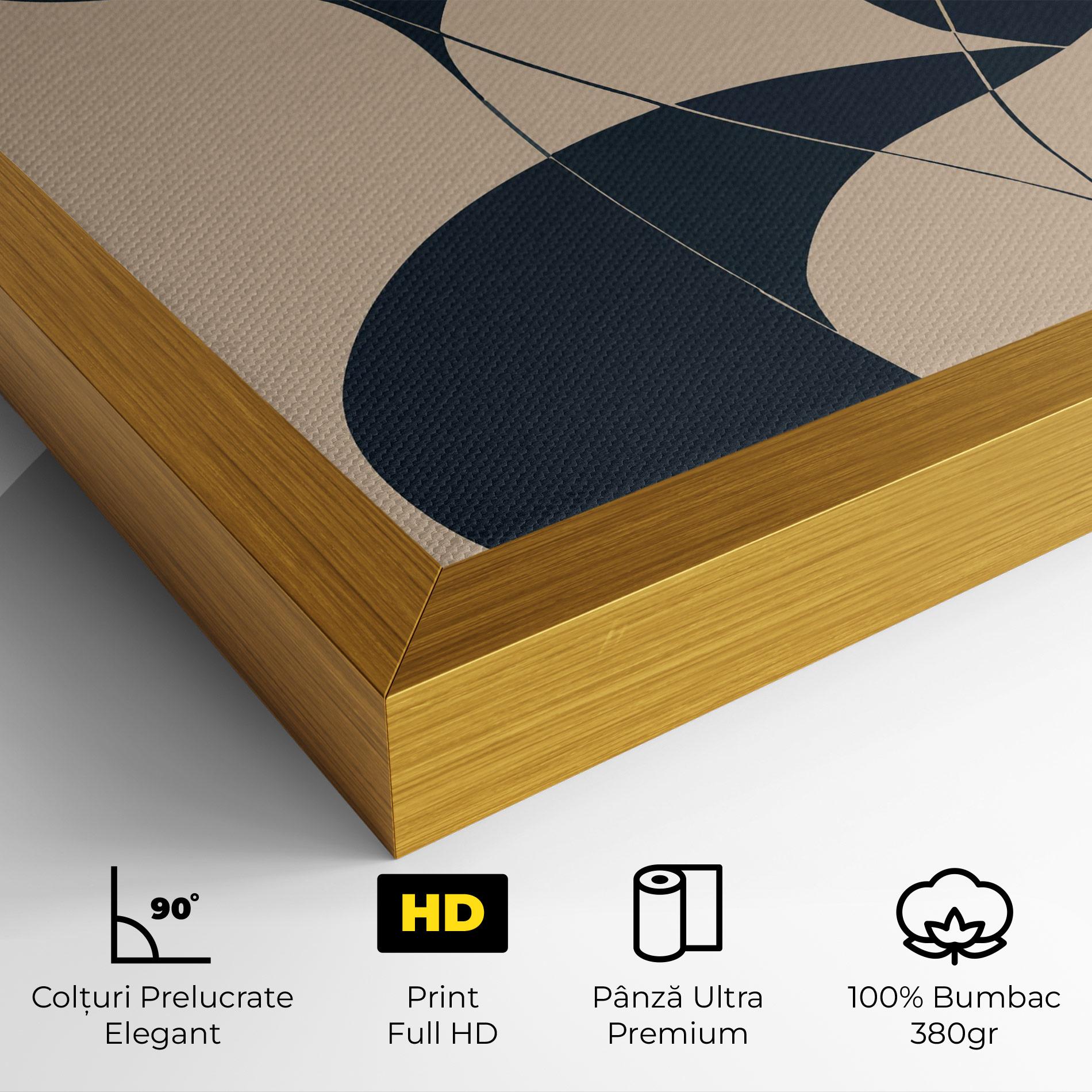 Tablou Canvas Cream Blue Woman mockup 4