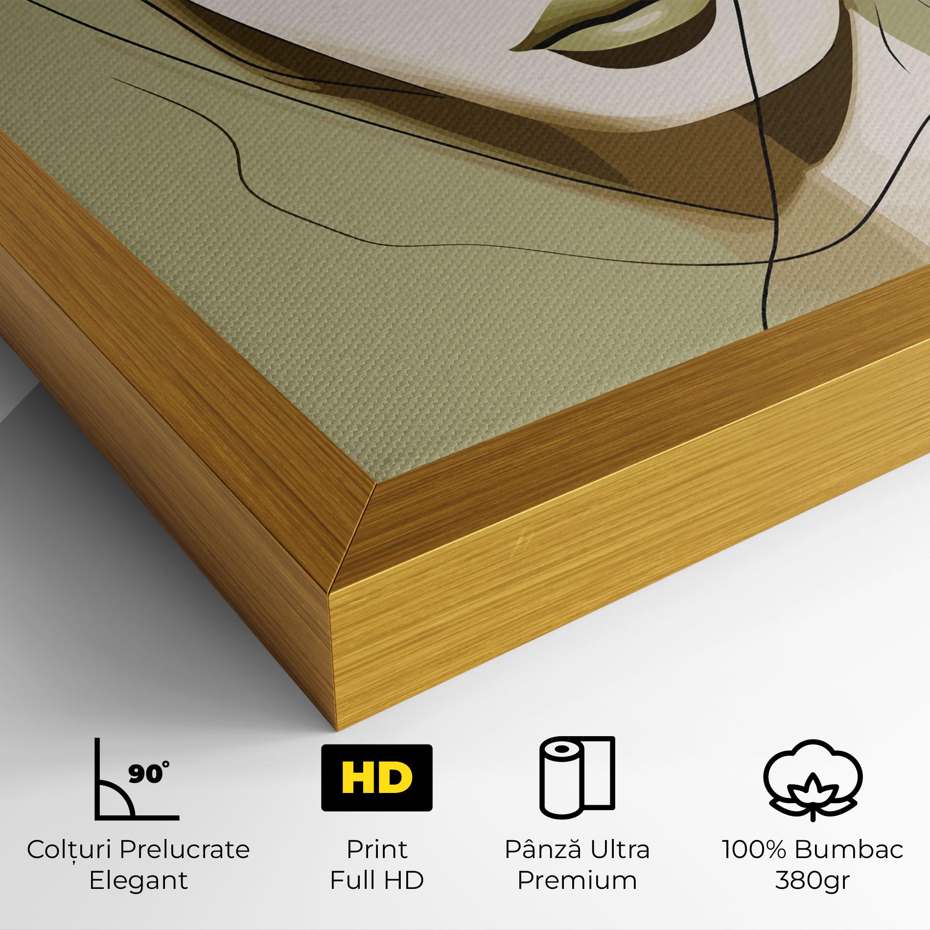 Tablou Canvas Cream Womans Face mockup 4