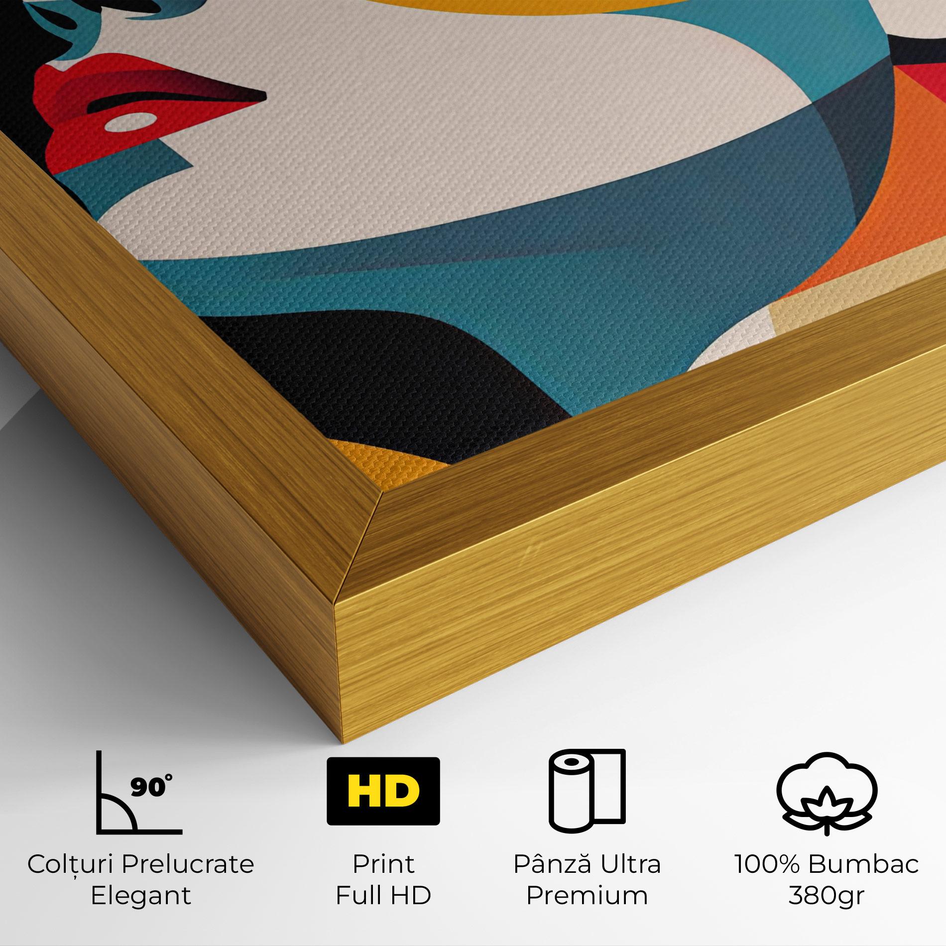 Tablou Canvas Dreamy Yellow Female mockup 4