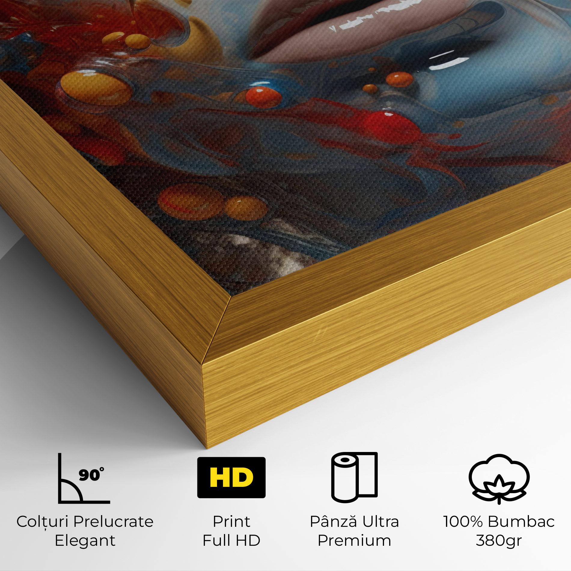 Tablou Canvas Pretty Blue Face mockup 4