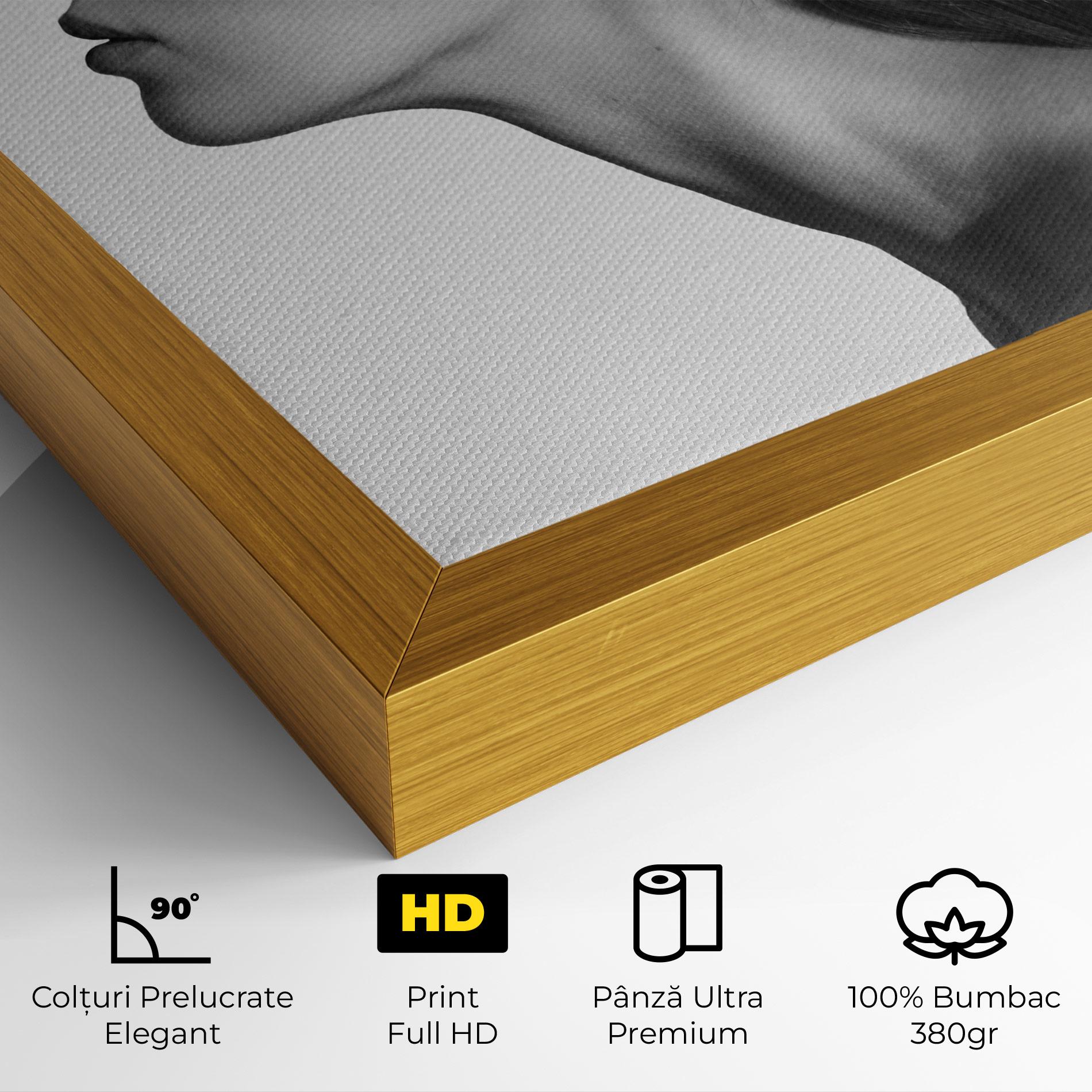 Tablou Canvas Woman Mountains View mockup 4