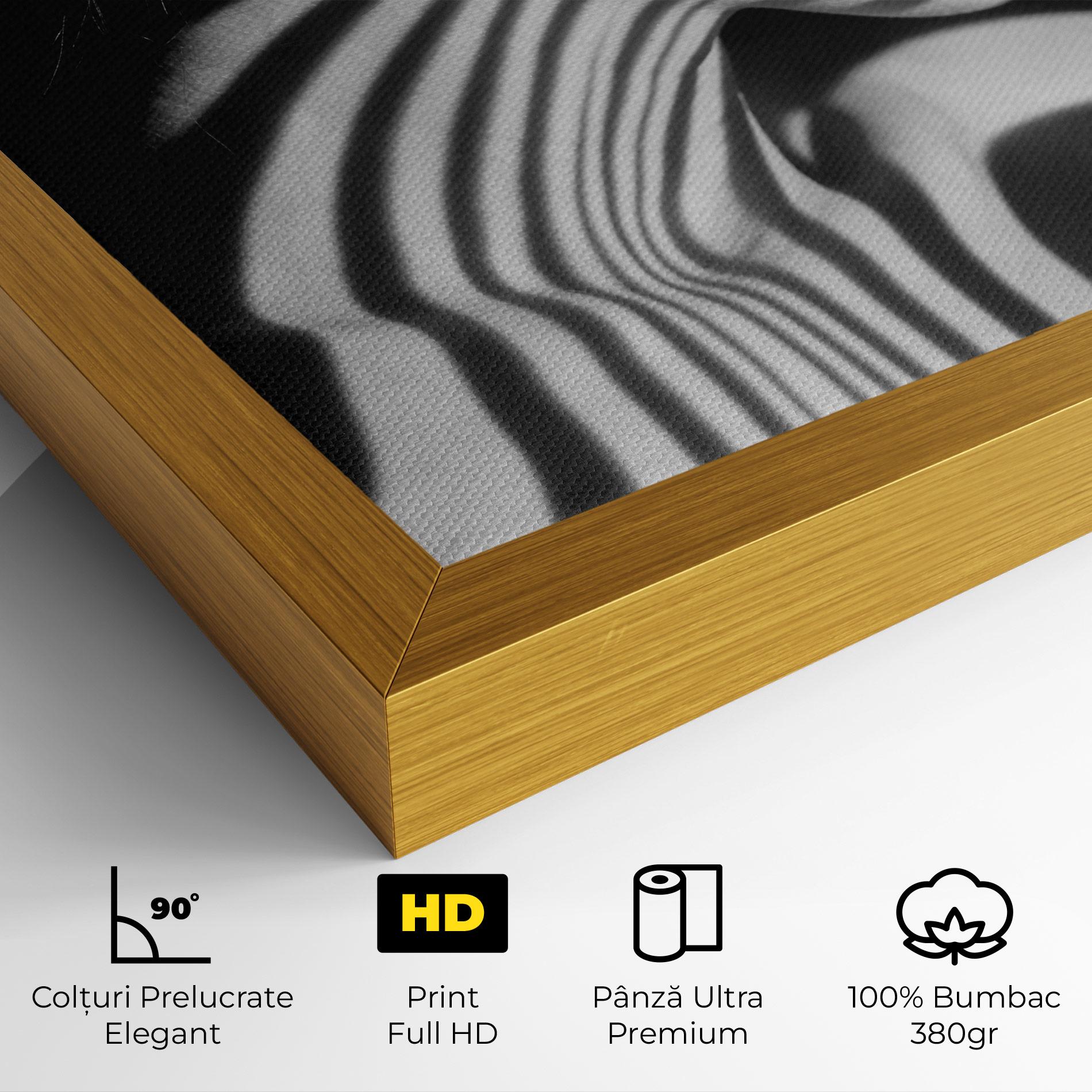 Tablou Canvas Zebra Stripes Woman mockup 4