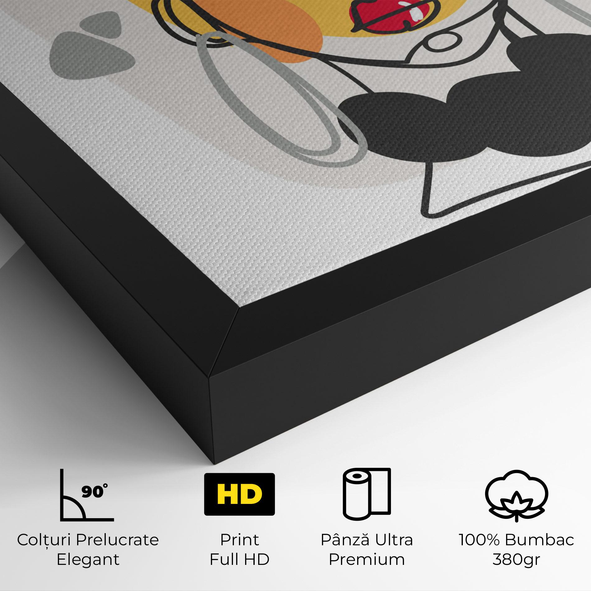 Tablou Canvas Abstract Blonde Face mockup 4