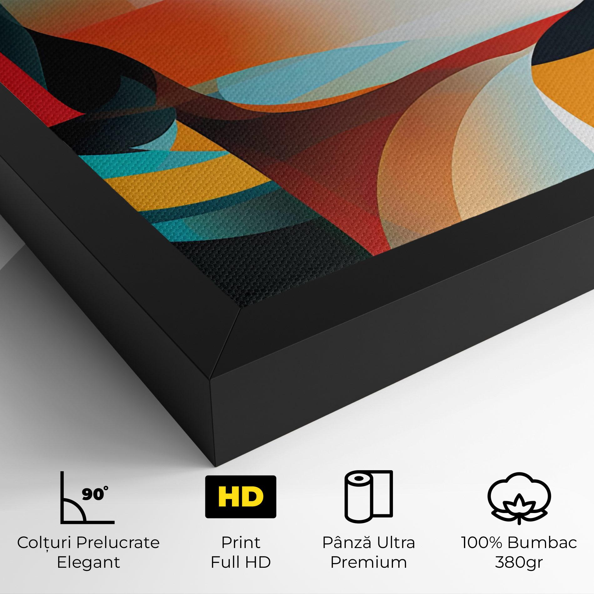 Tablou Canvas Blue Abstract Makeup mockup 4