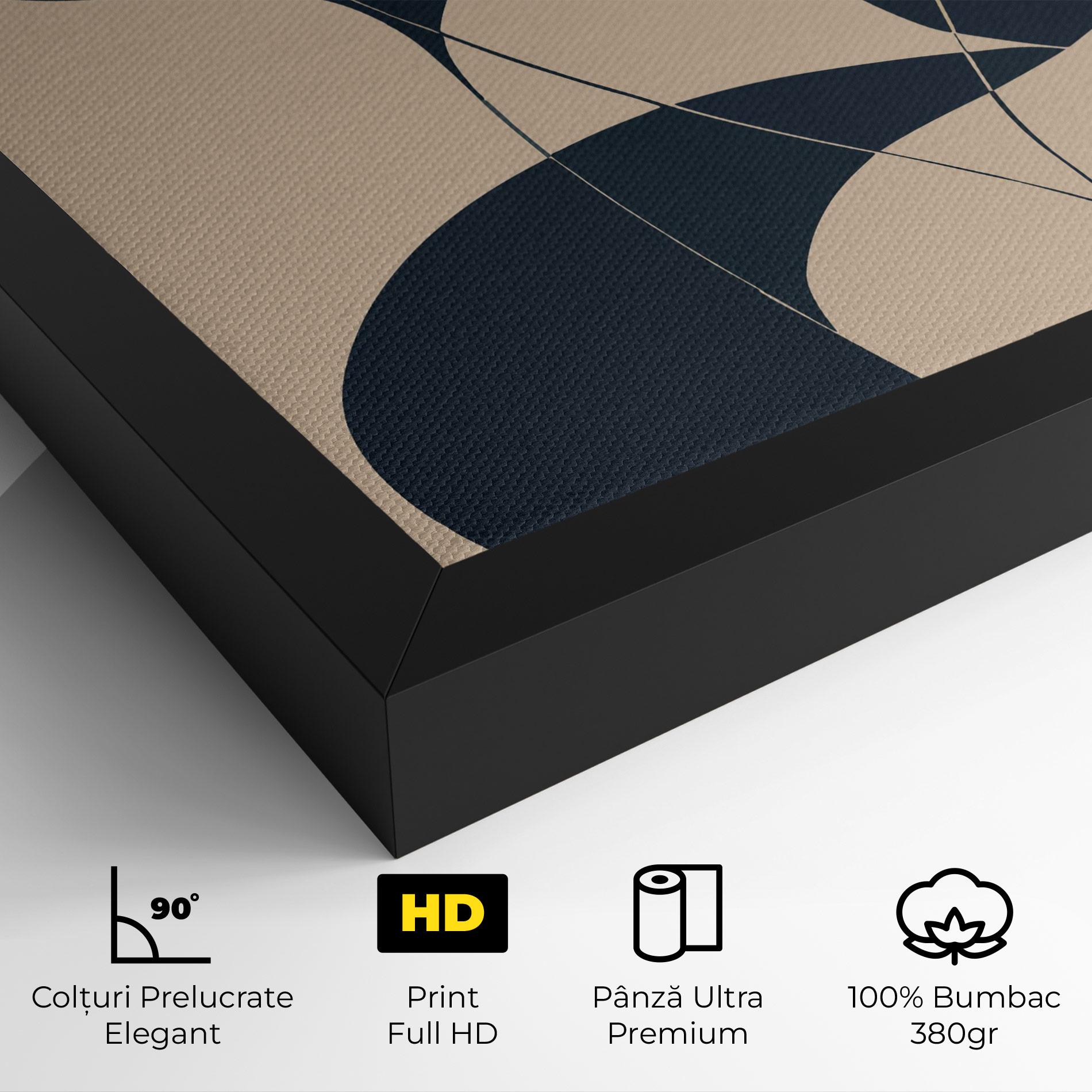 Tablou Canvas Cream Blue Woman mockup 4