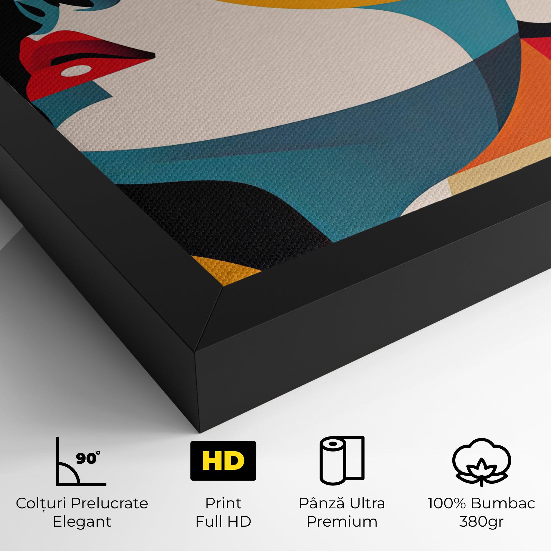 Tablou Canvas Dreamy Yellow Female mockup 4