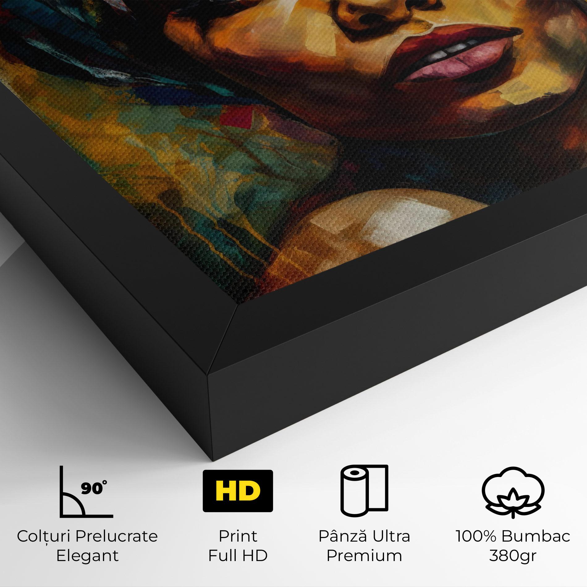 Tablou Canvas Enigmatic Expression mockup 4