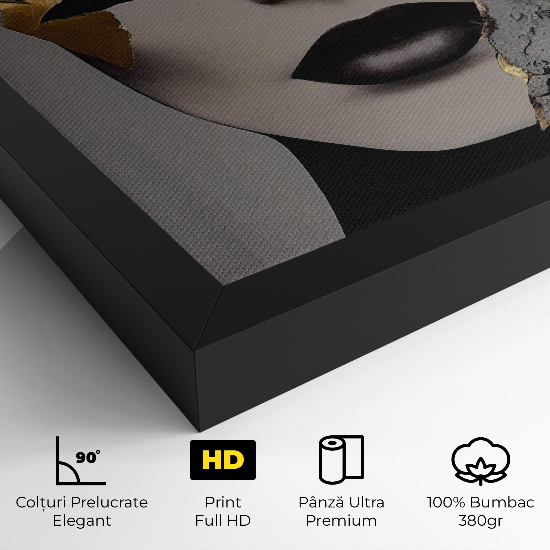 Tablou Canvas Modern Golden Paint mockup 4
