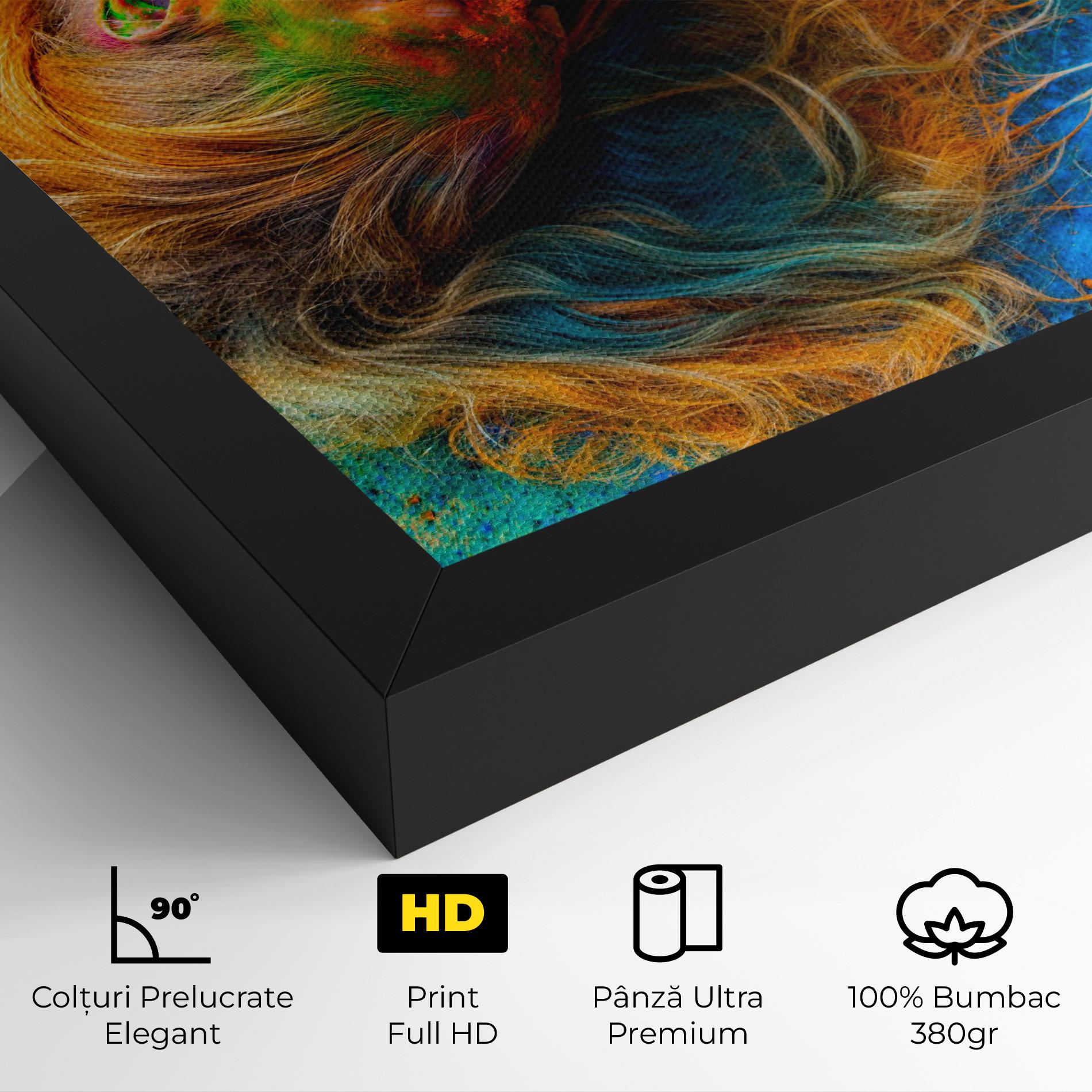 Tablou Canvas Powder Holi Woman mockup 4