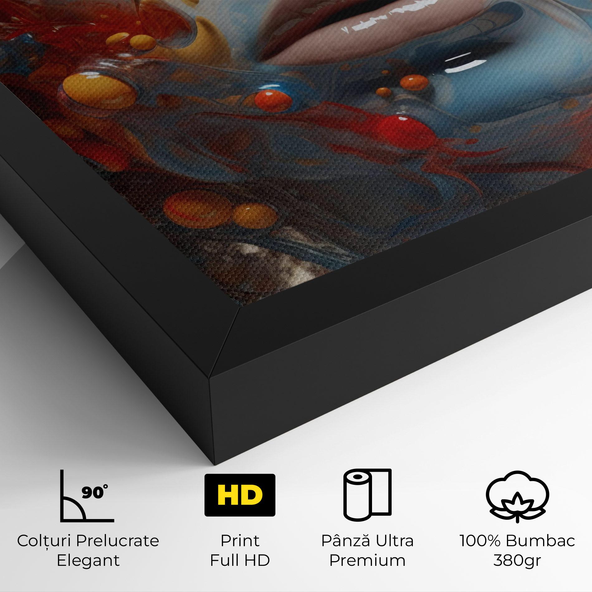 Tablou Canvas Pretty Blue Face mockup 4