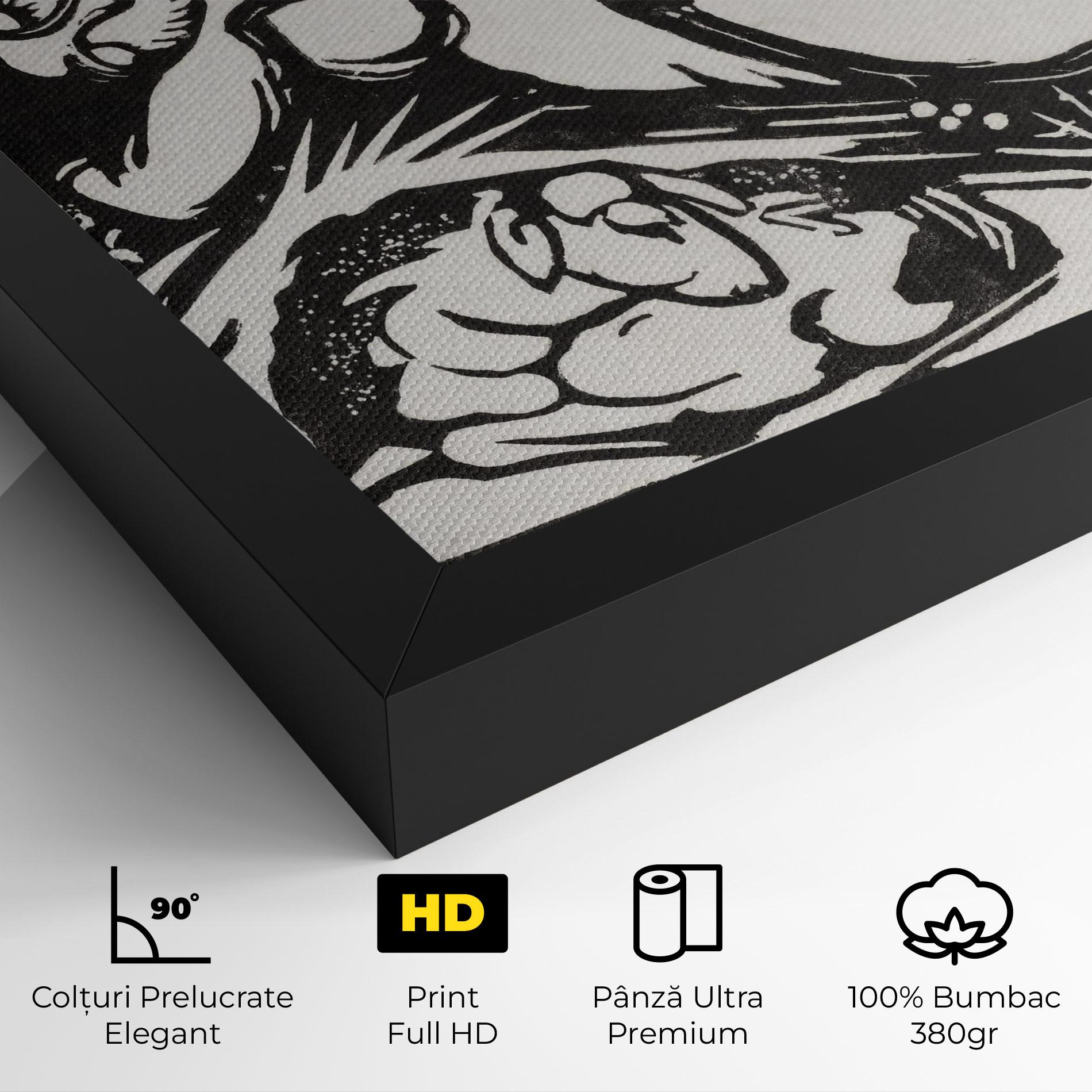 Tablou Canvas Woman Drawing mockup 4