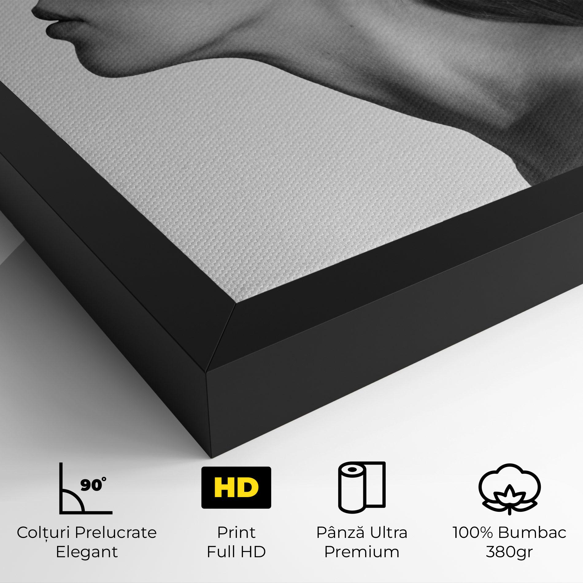 Tablou Canvas Woman Mountains View mockup 4