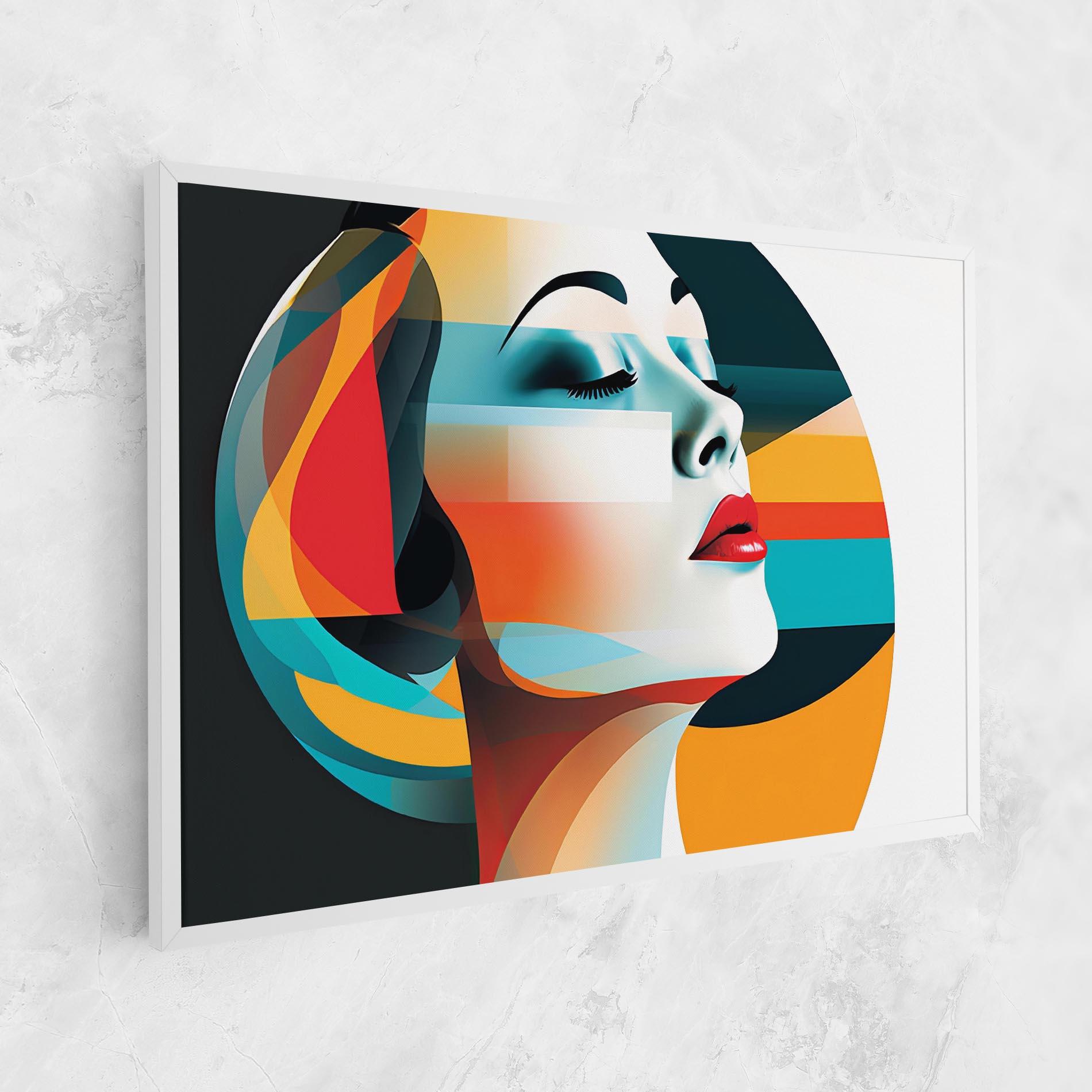 Tablou Canvas Blue Abstract Makeup mockup 1