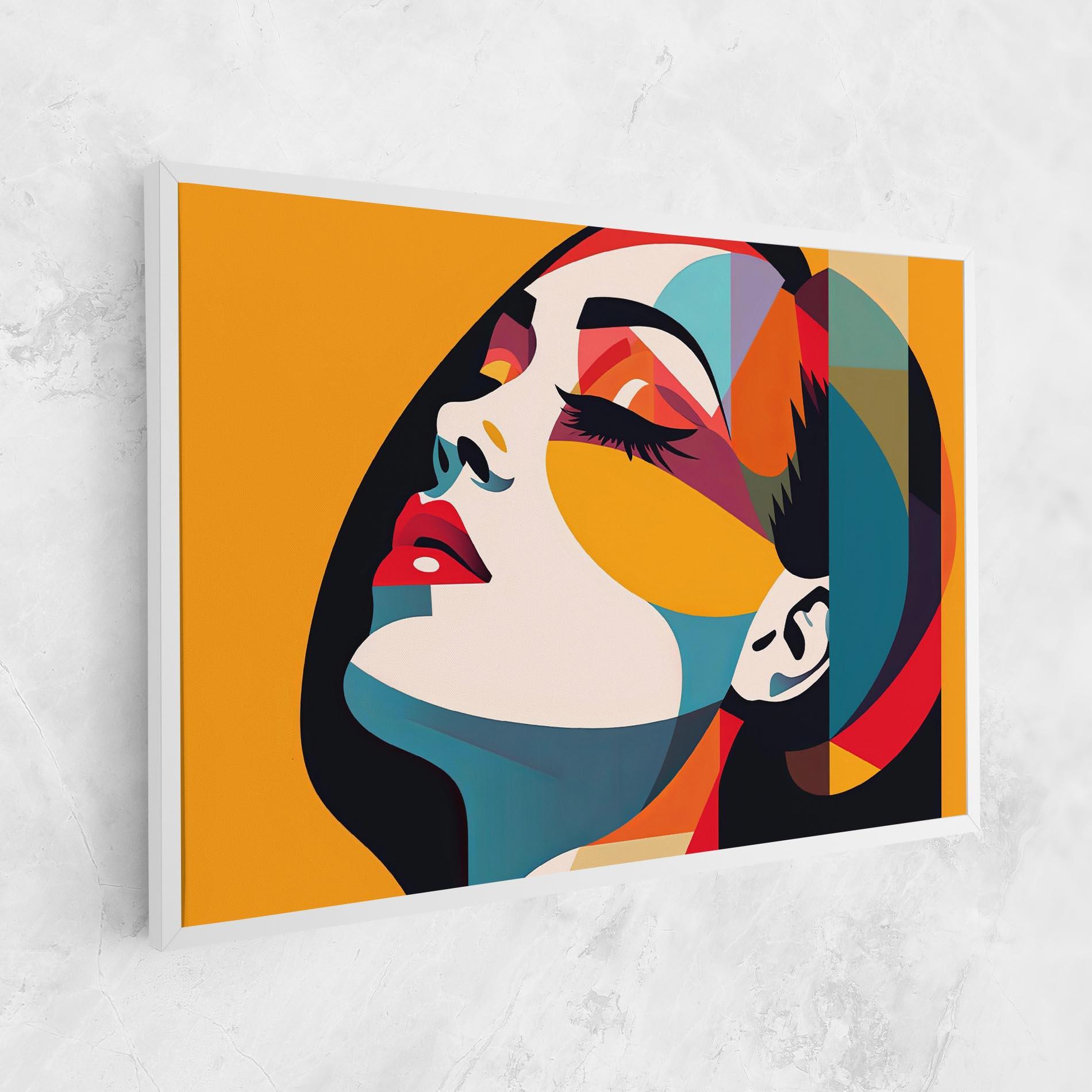 Tablou Canvas Dreamy Yellow Female mockup 1