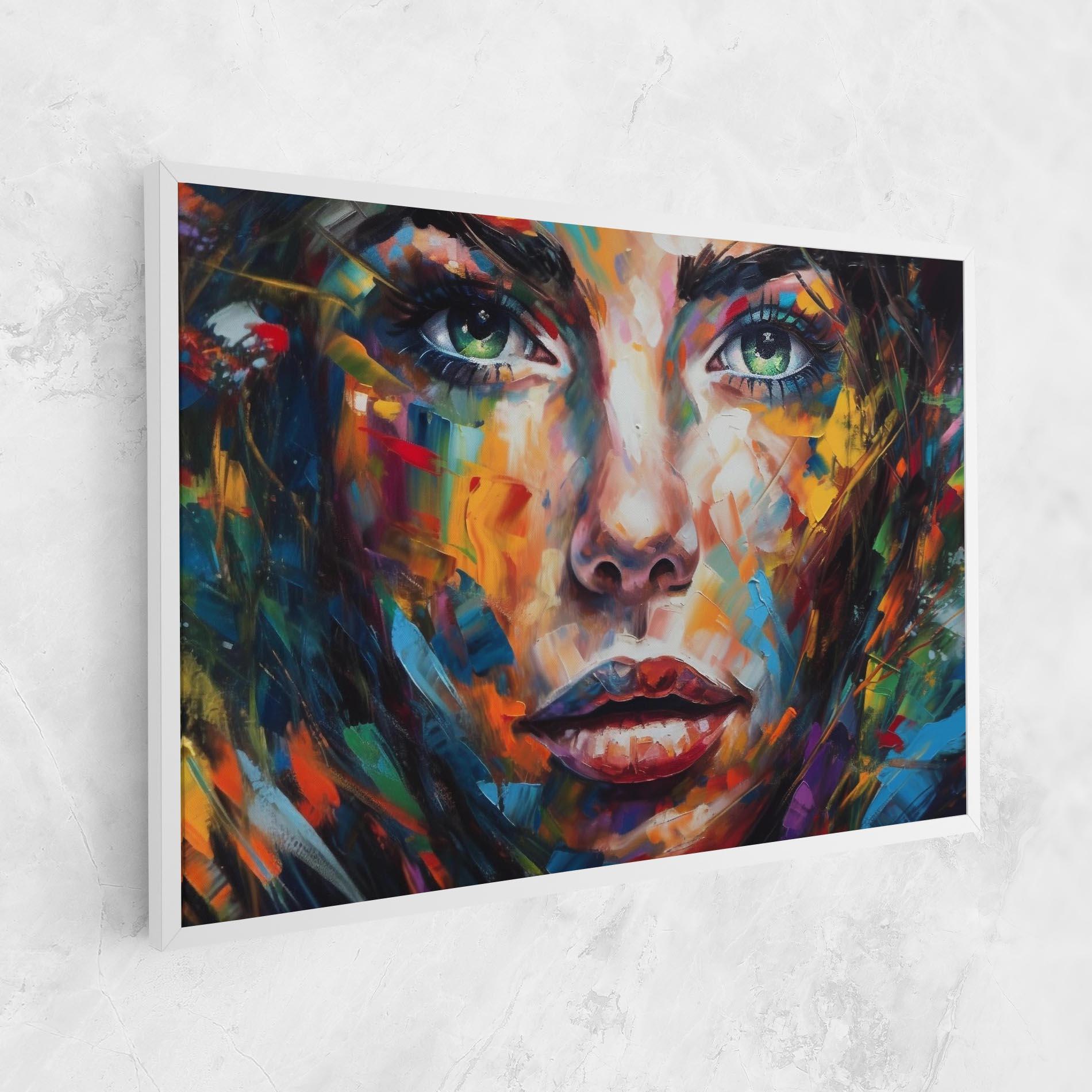 Tablou Canvas Vibrant Color Woman Paint mockup 1