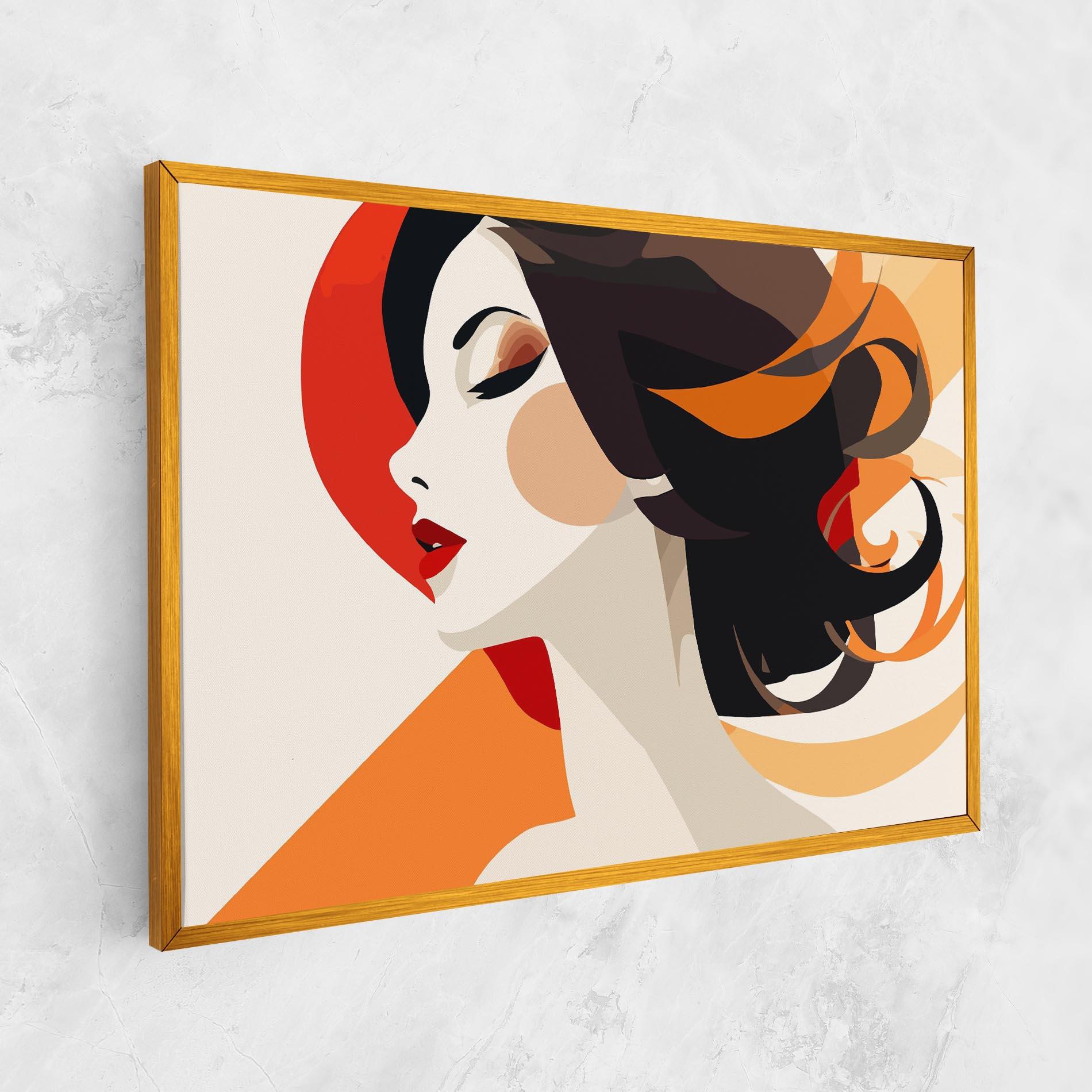Tablou Canvas Abstract Autumn Woman mockup 1
