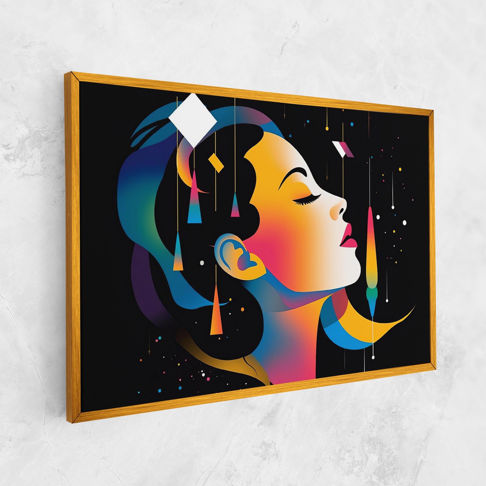 Tablou Canvas Dreamy Night Female mockup 1