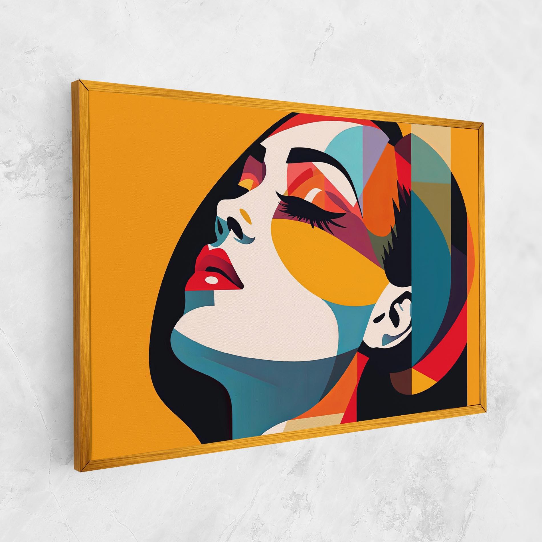 Tablou Canvas Dreamy Yellow Female mockup 1