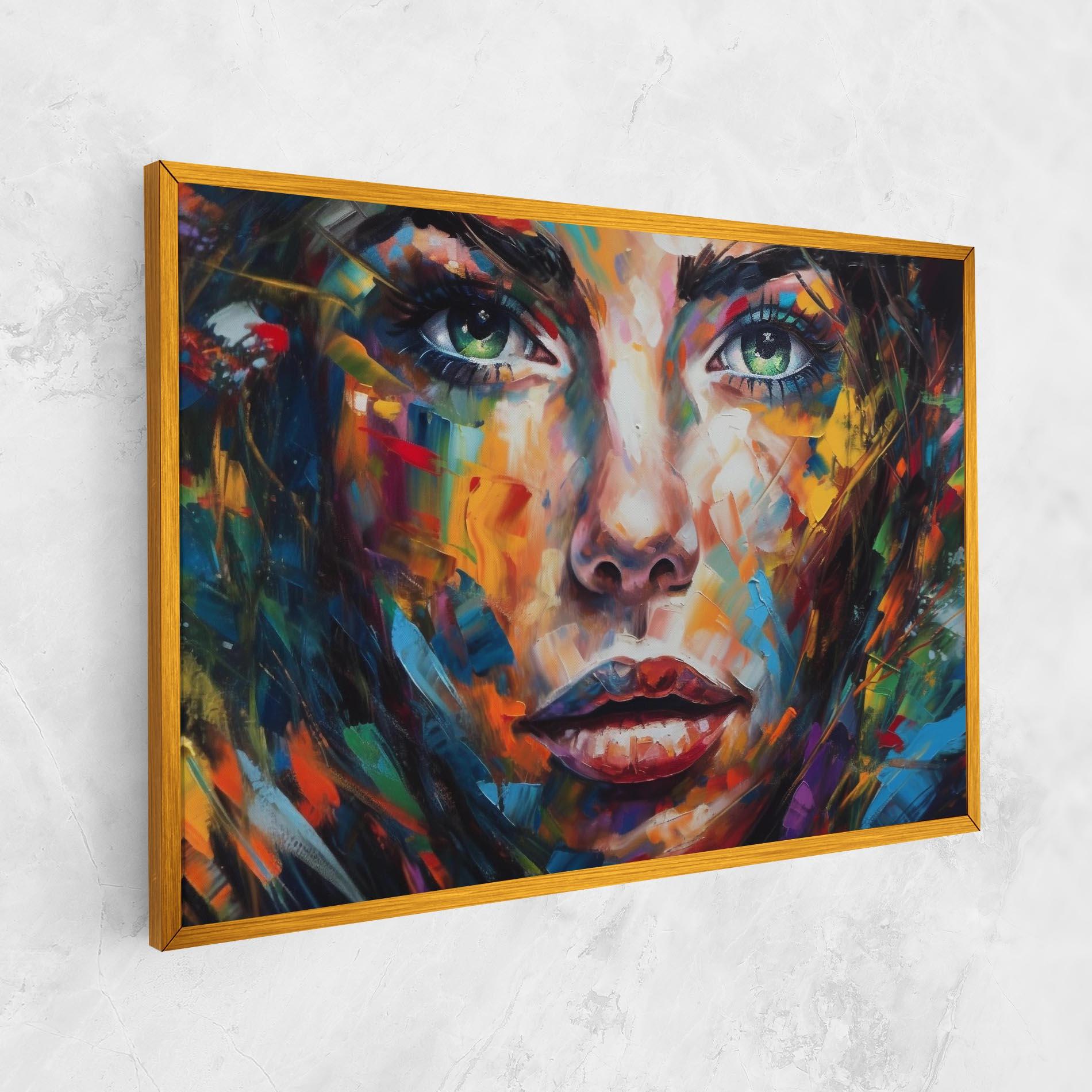 Tablou Canvas Vibrant Color Woman Paint mockup 1
