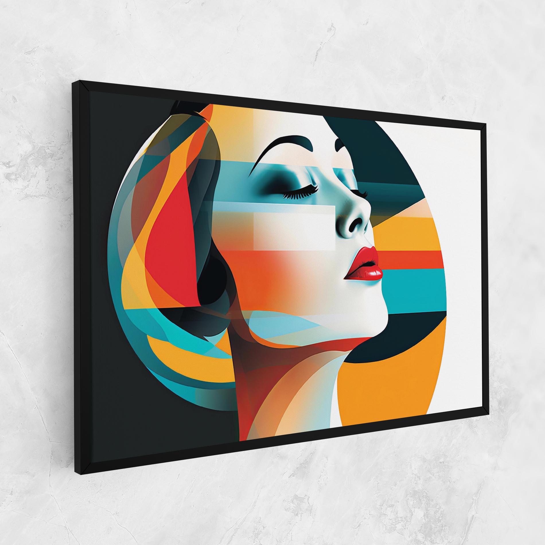 Tablou Canvas Blue Abstract Makeup mockup 1